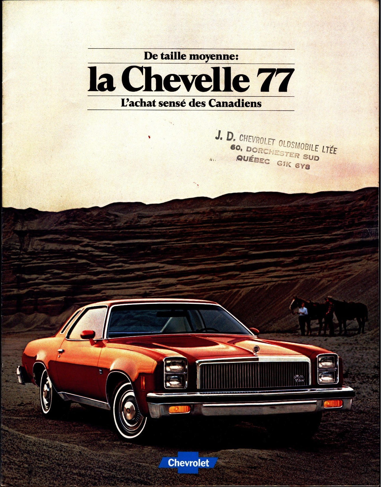 1977 Chevrolet Chevelle Brochure (Cdn-Fr) 01