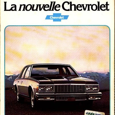 1979 Chevrolet Full Size - Canada French 1979 Chevrolet Full Size - Canada French