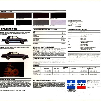 1982 Chrysler New Yorker Brochure (Rev-2) 08