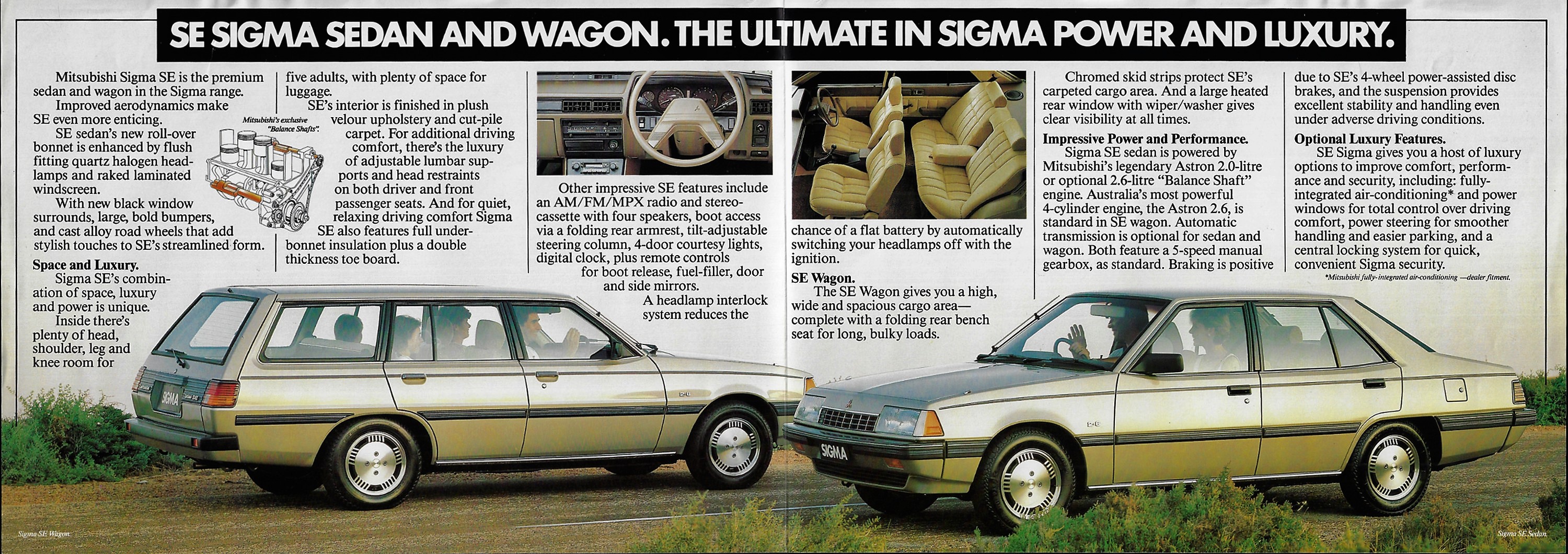 1984 Mitsubishi Sigma SE Brochure Australia 02-03