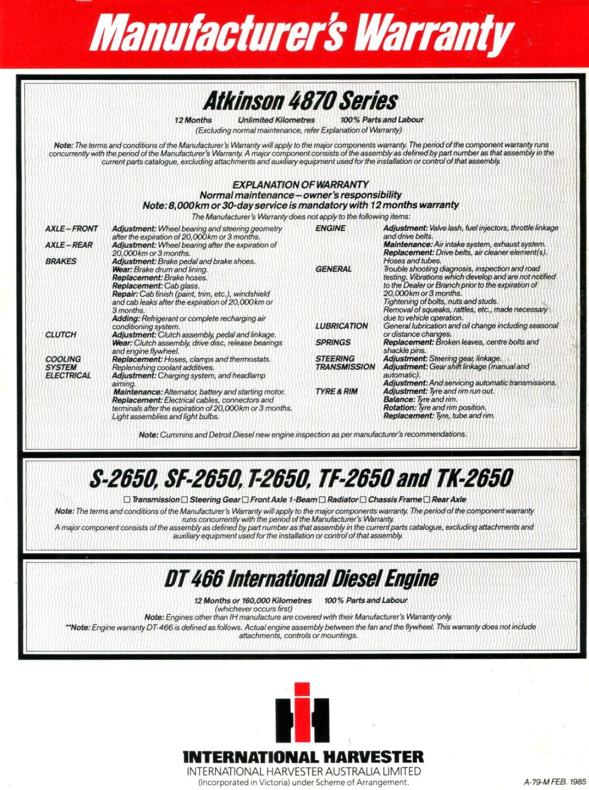 1985 International Truck Warranty (Aus)-06