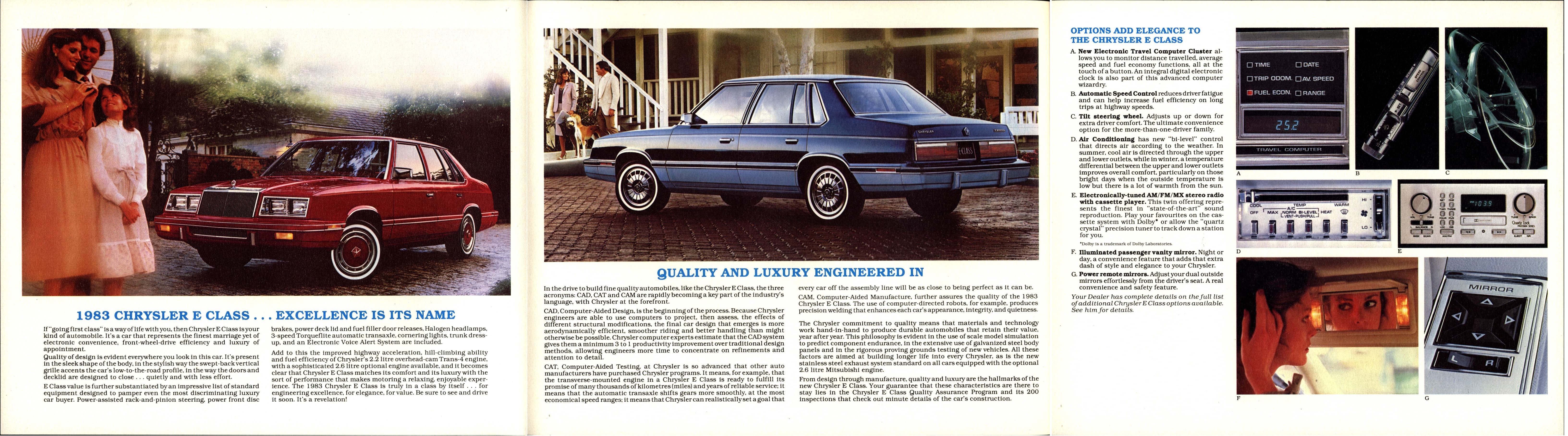 1983 Chrysler E Class Brochure Canada 02-03-04