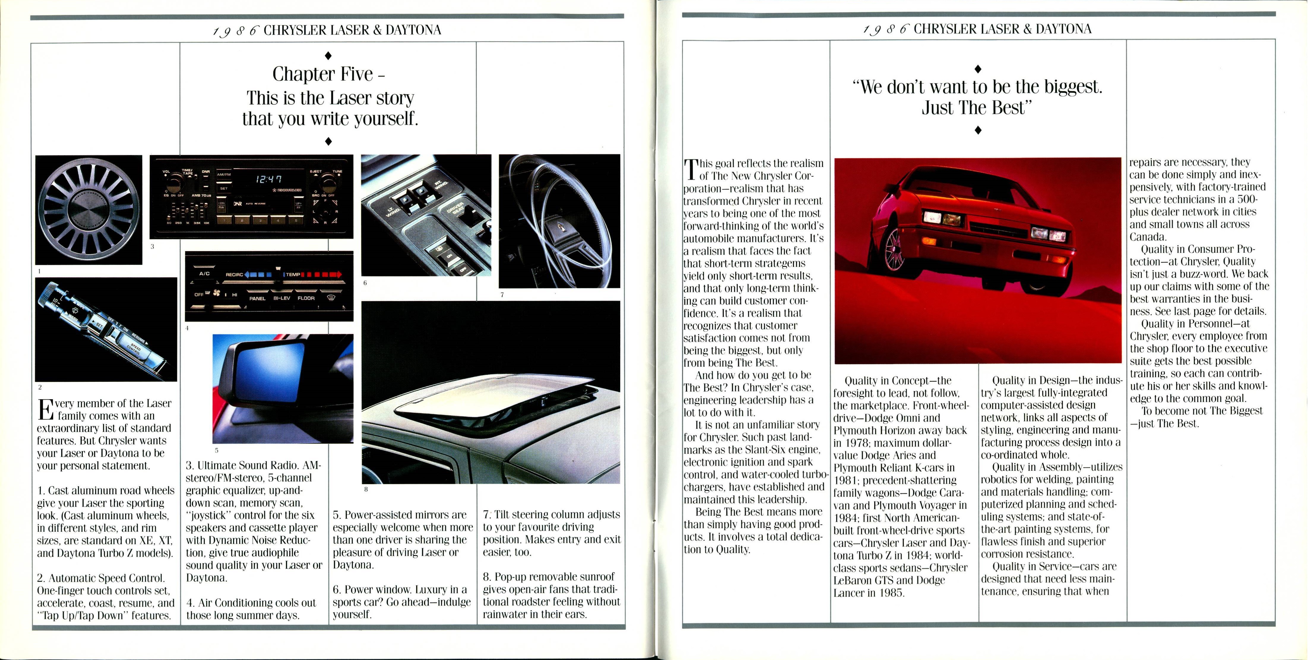 1986 Chrysler Laser-Daytona Brochure (Cdn) 10-11