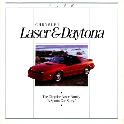 1986 Chrysler Laser-Daytona - Canada 1986 Chrysler Laser-Daytona - Canada