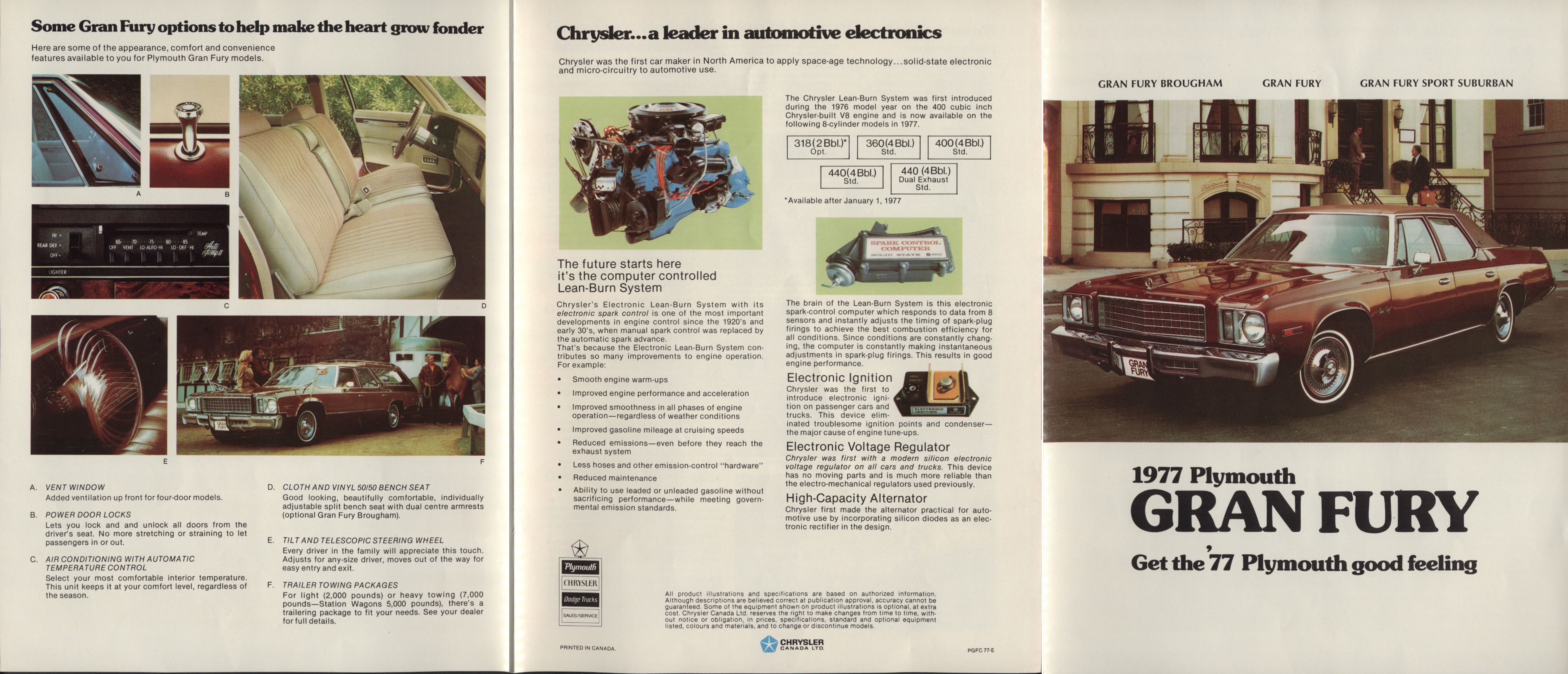1977 Plymouth Gran Fury Canada Foldout 05-06-01