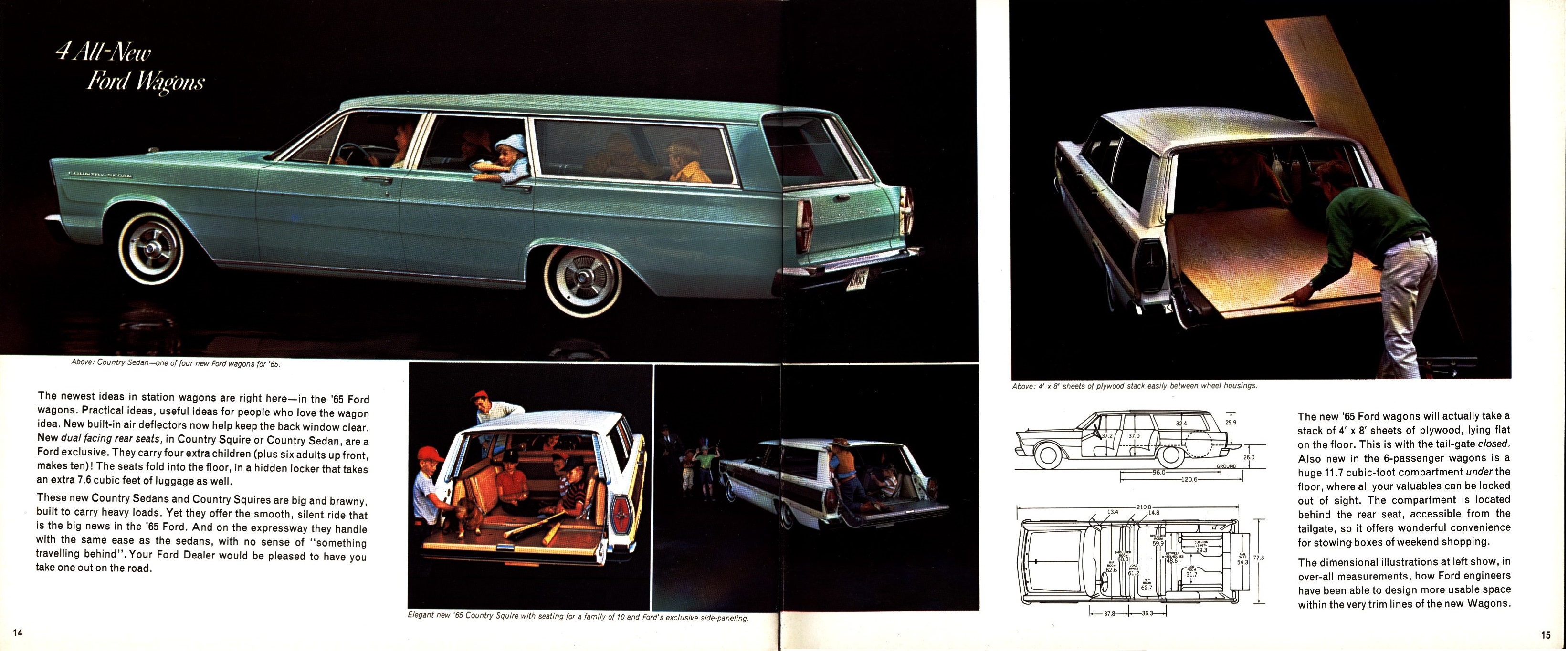 1965 Ford Full Size Brochure Canada 14-15
