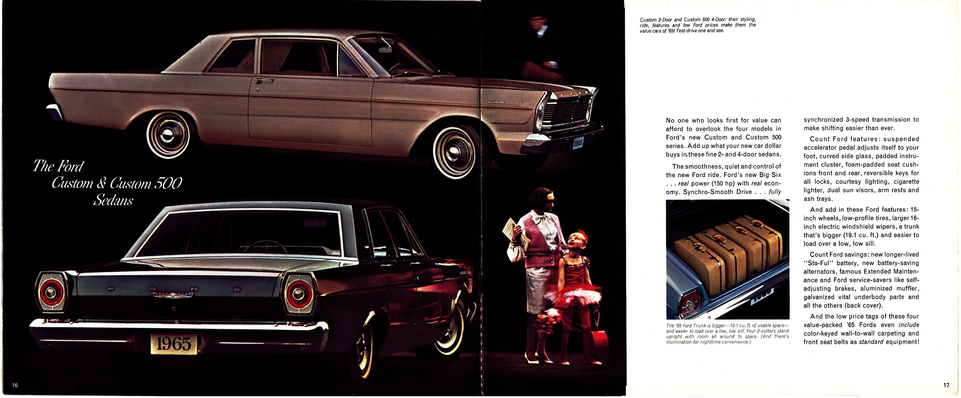 1965 Ford Full Size Brochure Canada 16-17