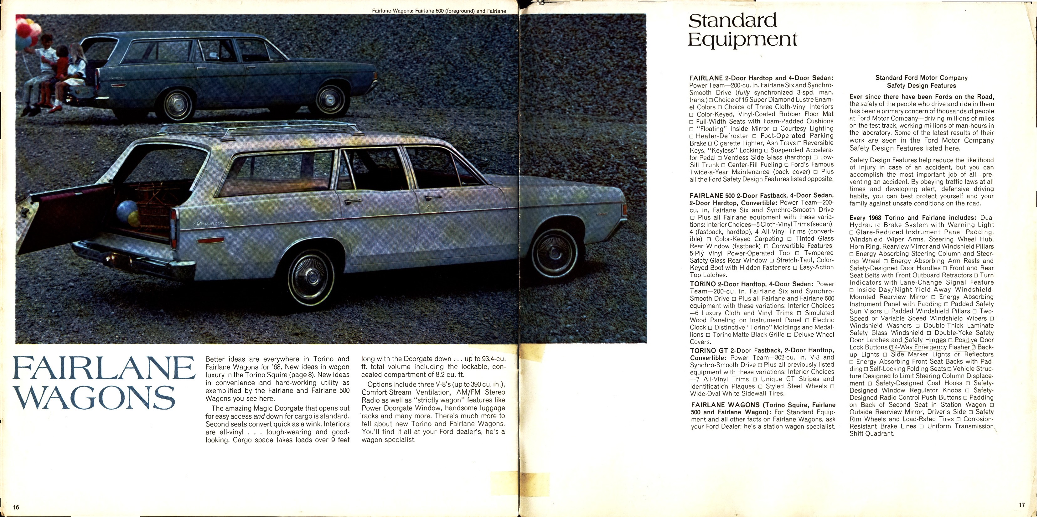 1968 Ford Torino and Fairlane Brochure Canada 16-17