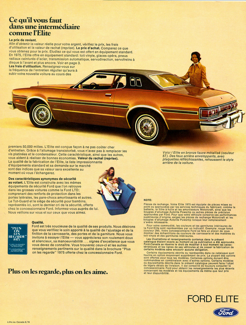 1975 Ford Elite Brochure (Cdn-Fr) 08