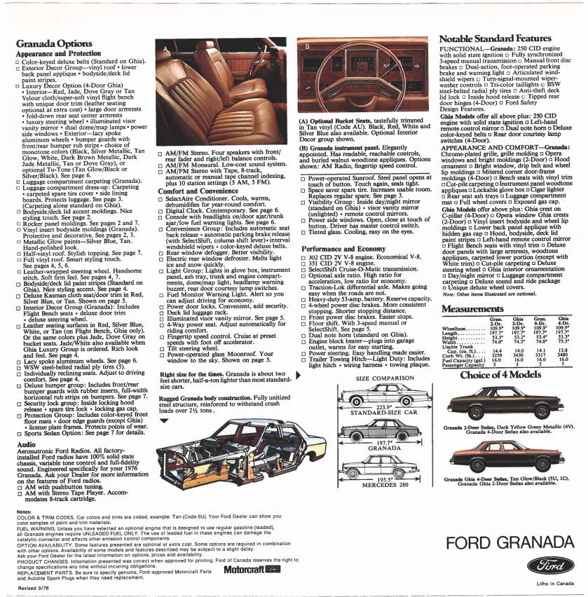 1976 Ford Granada Canada Revised  08