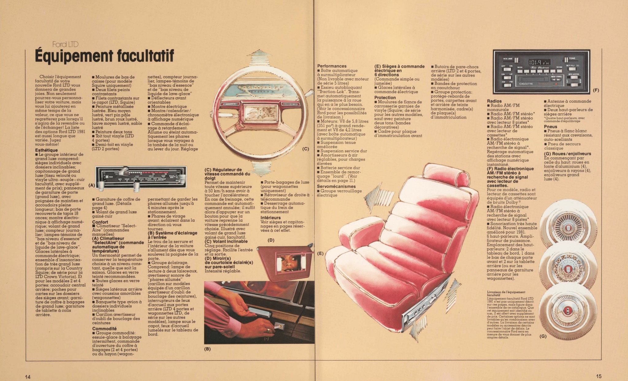 1981 Ford LTD Brochure (Cdn-Fr) 14-15
