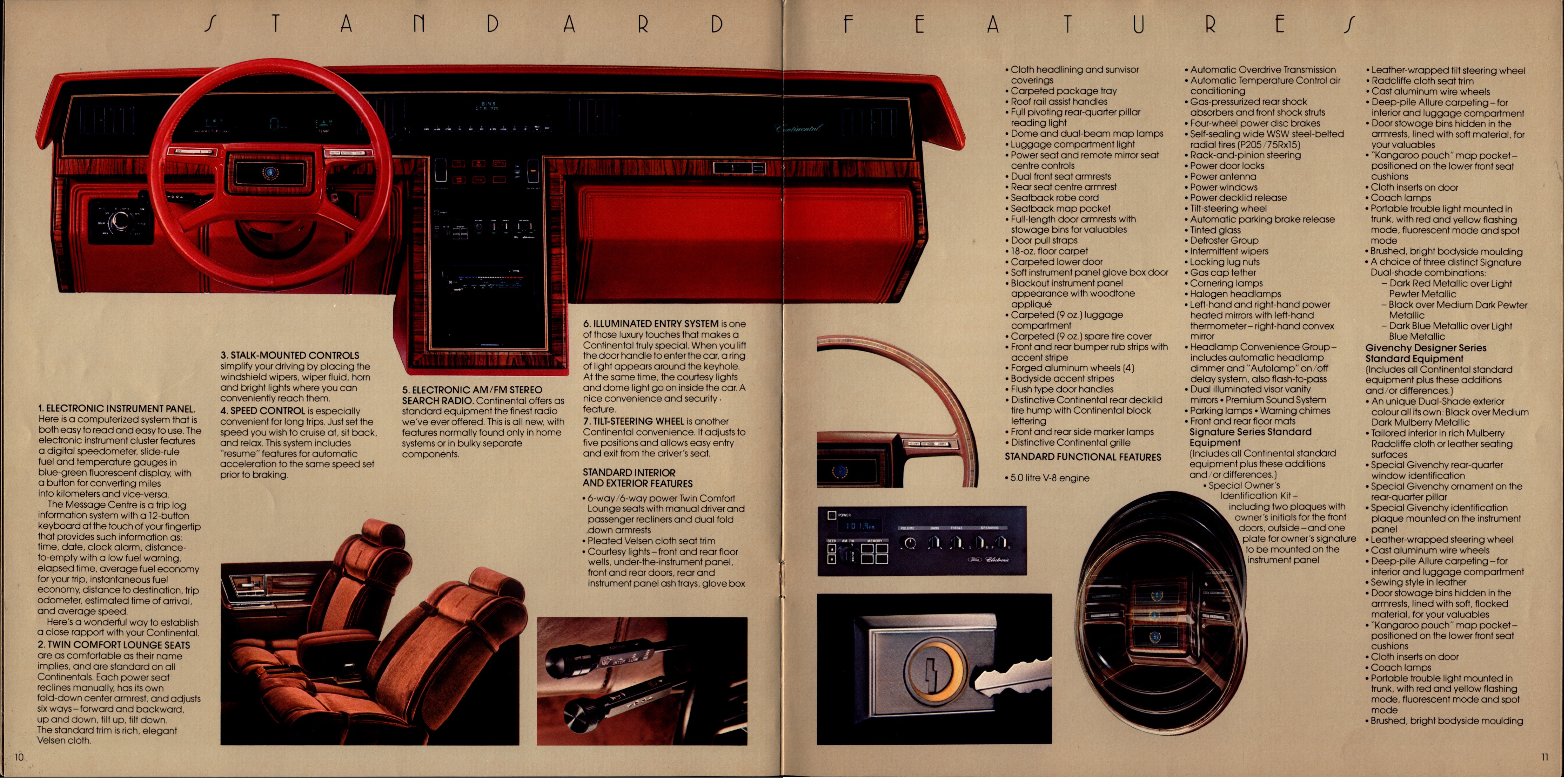 1982 Lincoln Continental Brochure (Cdn) 10-11