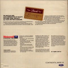 1984 Lincoln Continental Mark VII Brochure (Cdn) 20