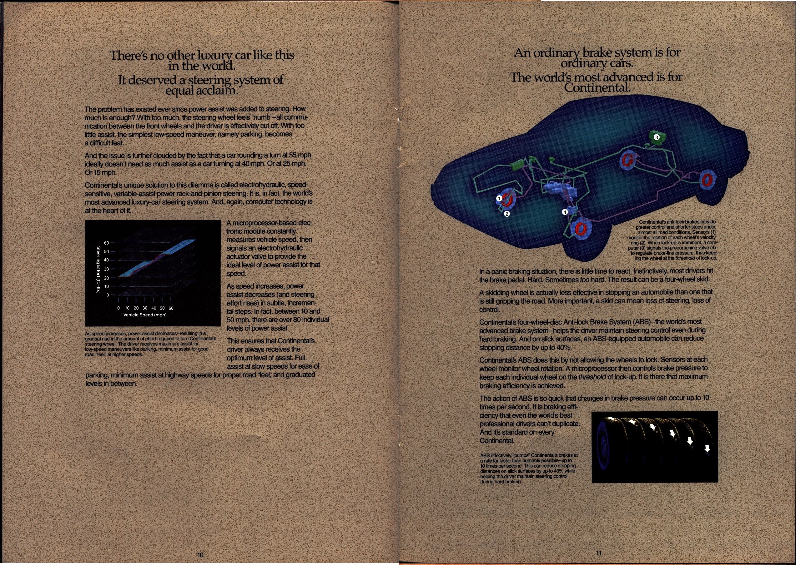 1988 Lincoln Continental Prestige Brochure 10-11