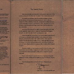 1988 Lincoln Continental Prestige Brochure 35-36-01