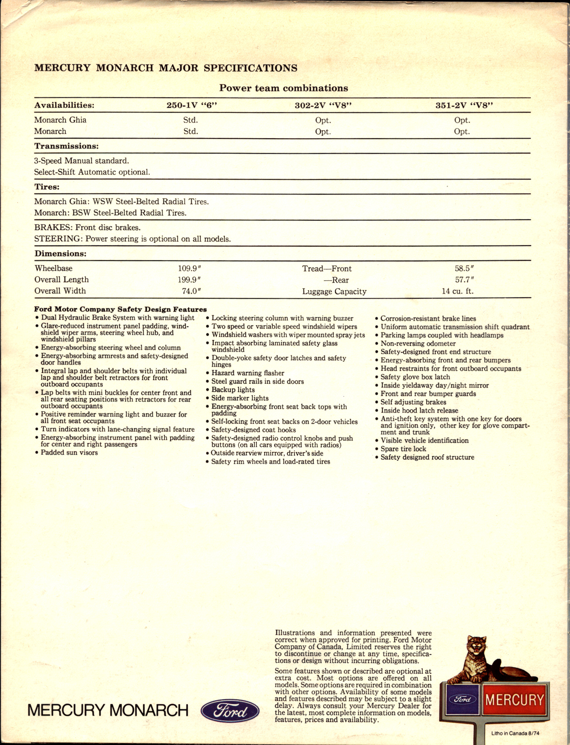 1975 Mercury Monarch Brochure Canada 08