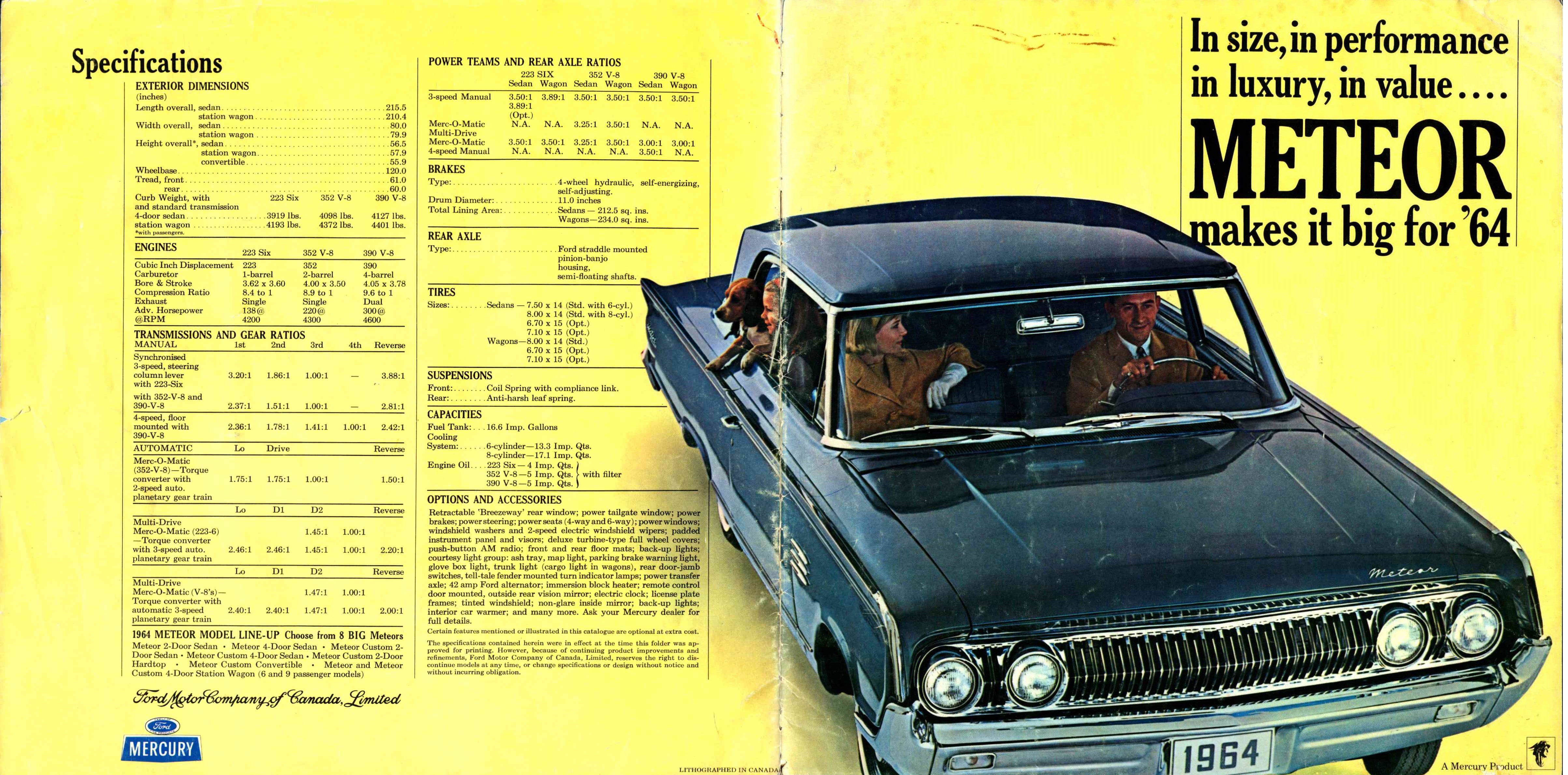 1964 Meteor Brochure Canada 16-01