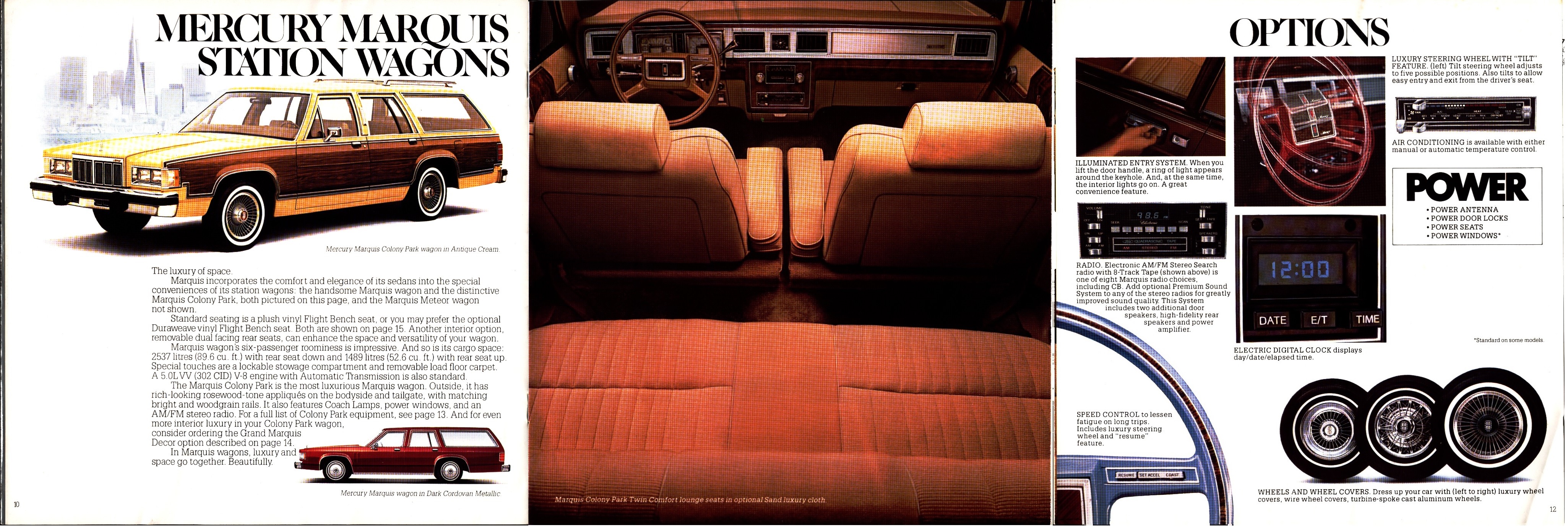 1981 Mercury Marquis Brochure Canada 10-11-12