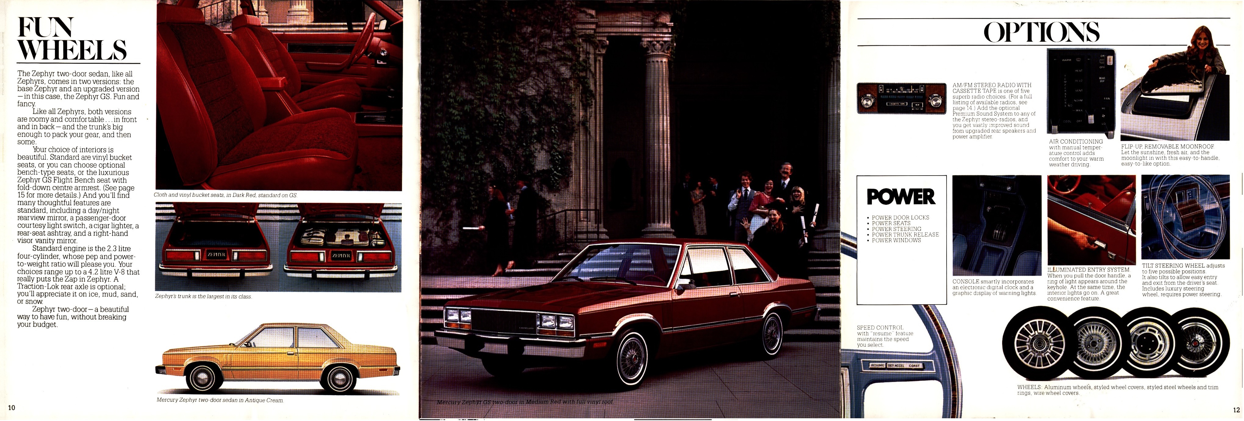 1981 Mercury Zephyr Brochure Canada 10-11-12