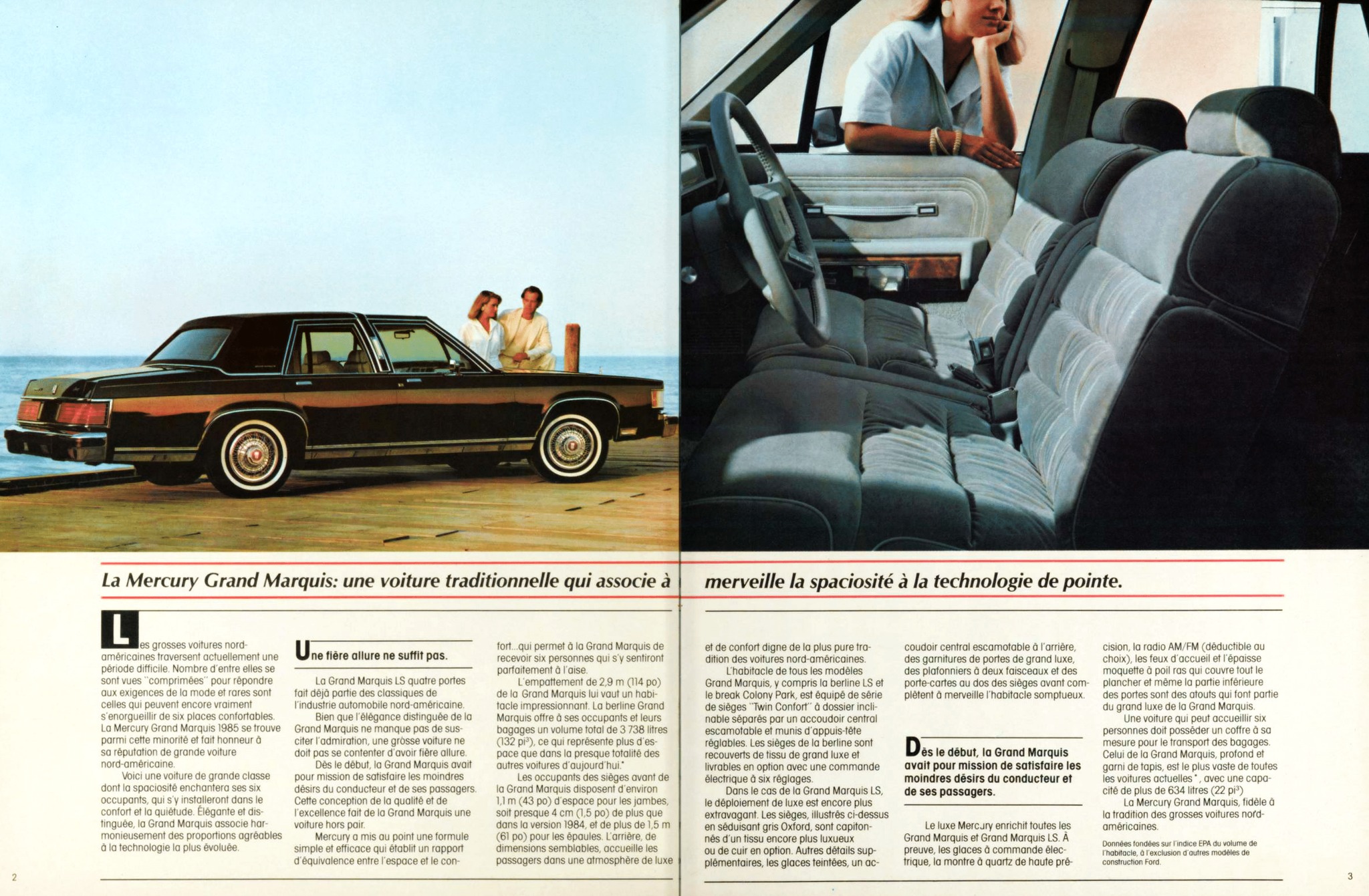 1985 Mercury Grand Marquis Brochure (Cdn-Fr) 02-03