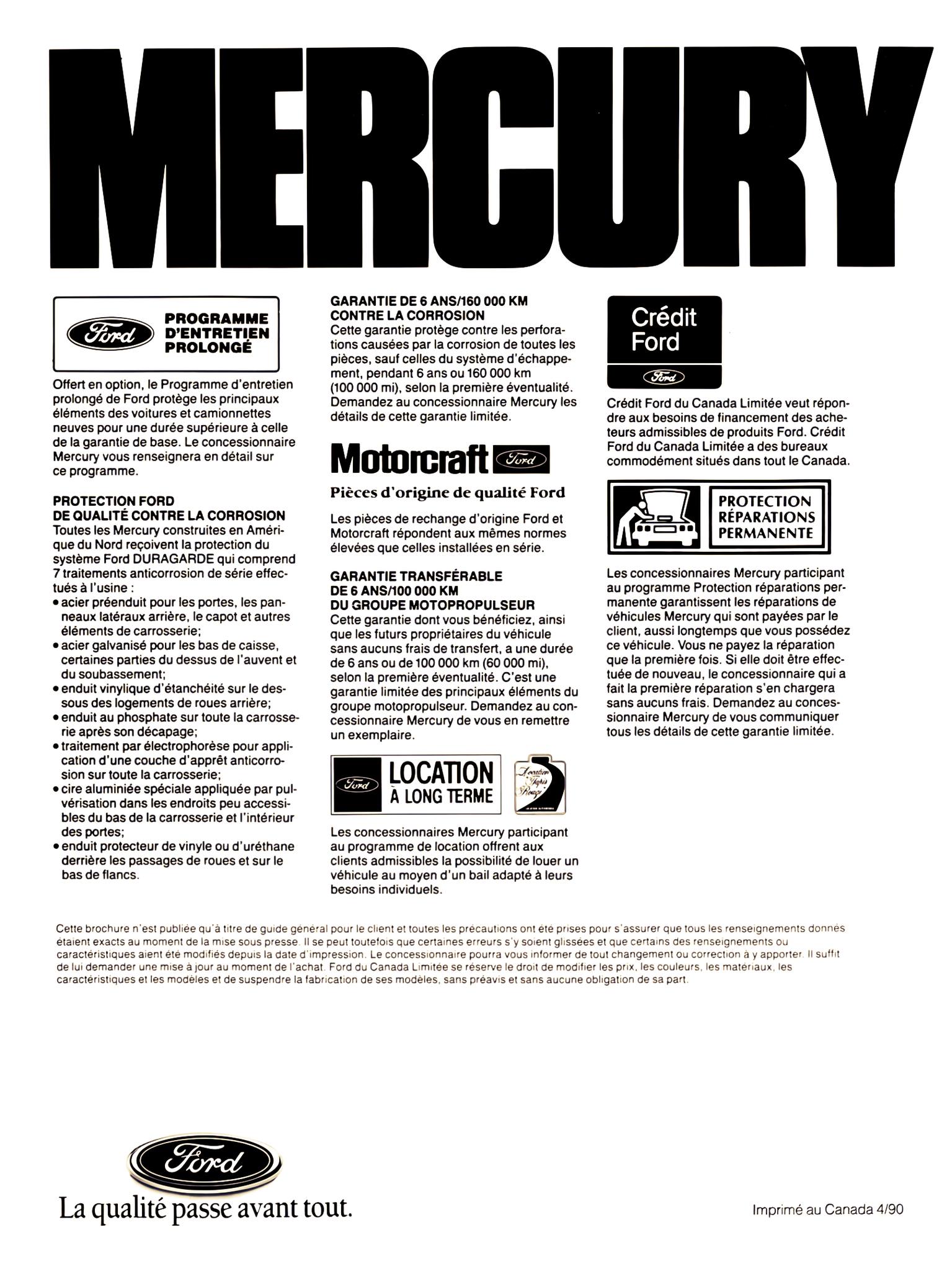 1991 Mercury Grand Marquis Brochure (Cdn-Fr) 16