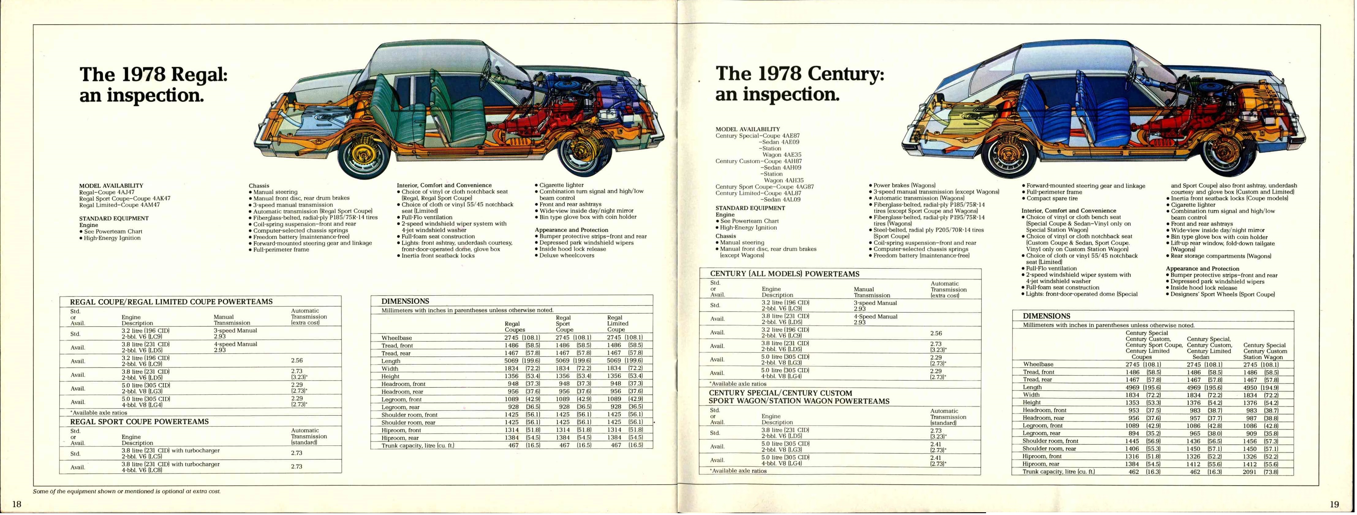 1978 Buick Century and Regal Canada 18-19