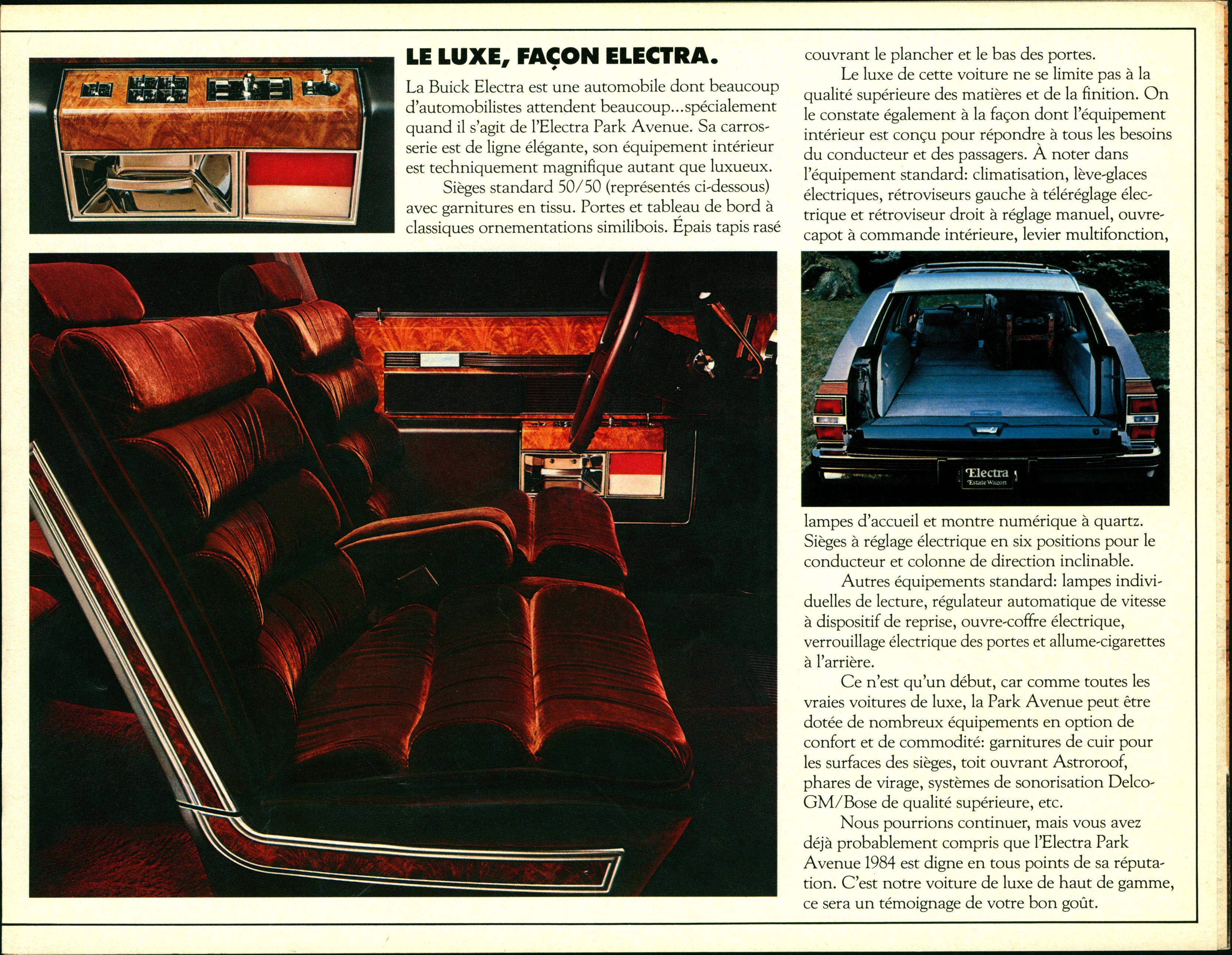 1984 Buick Electra Canada French Brochure 04