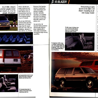 1990 Chevrolet Trucks Foldout 04-05-06-07
