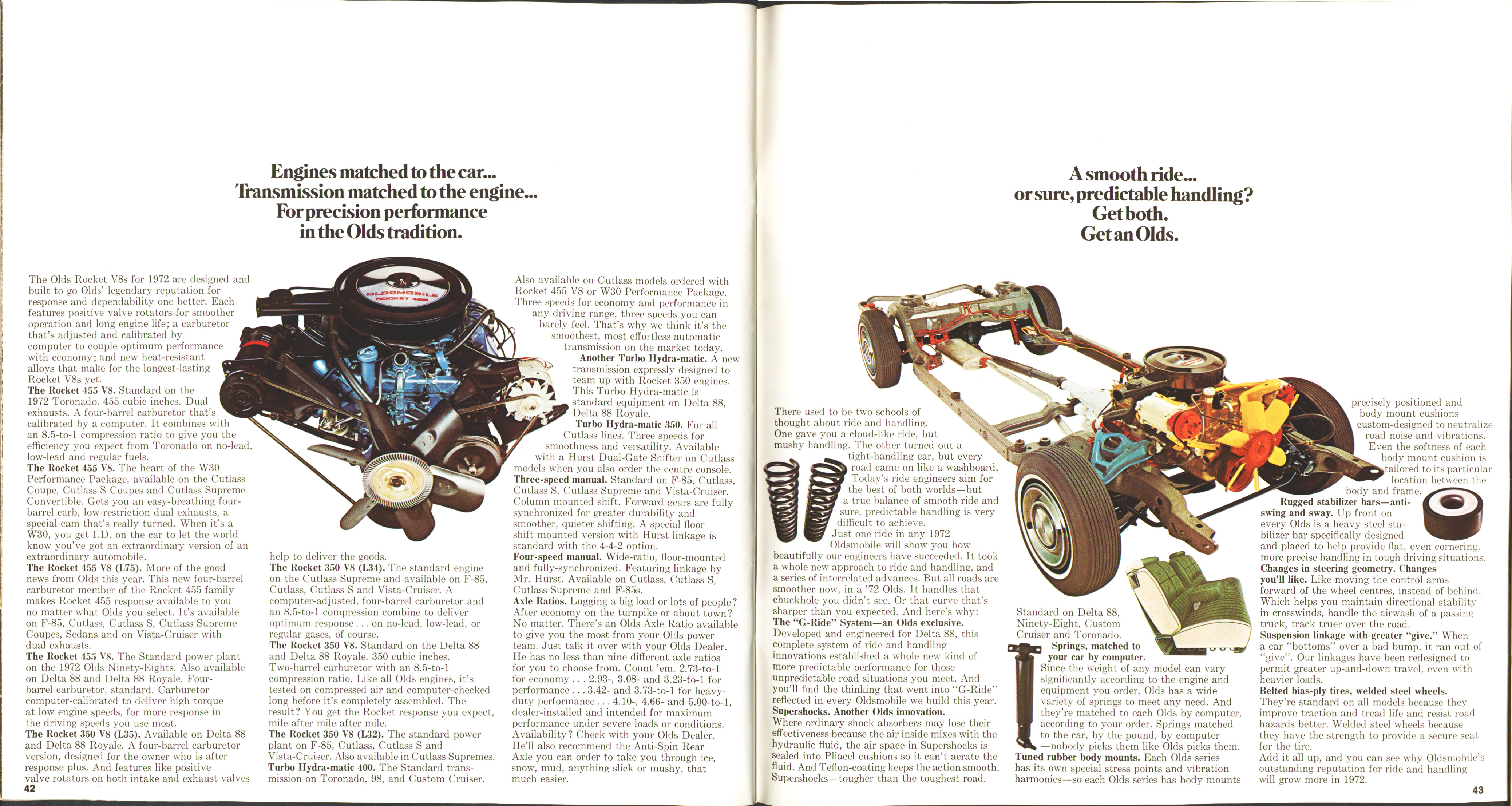 1972 Oldsmobile Full Line Brochure (Cdn-Rev) 42-43