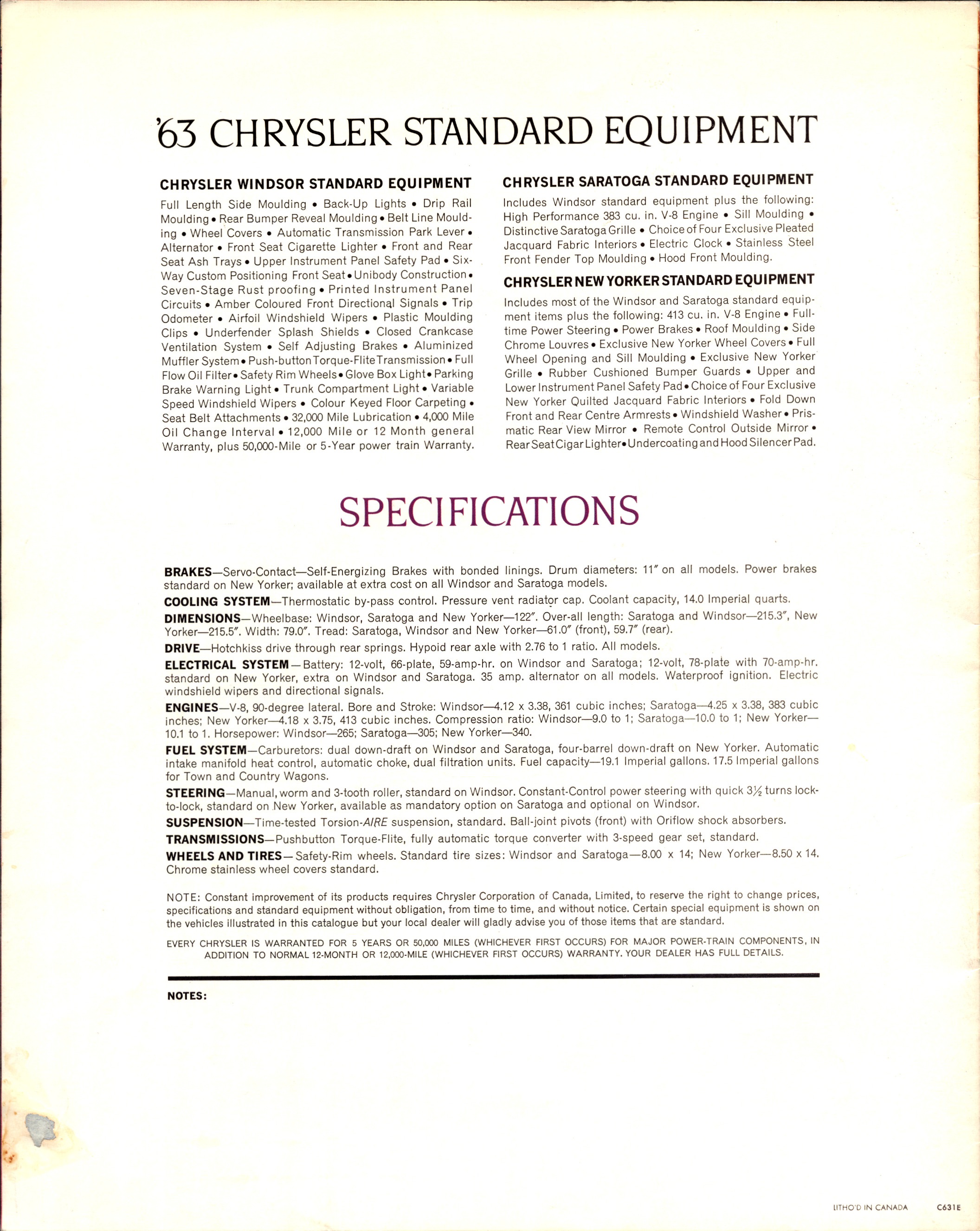 1963 Chrysler Brochure Canada 12