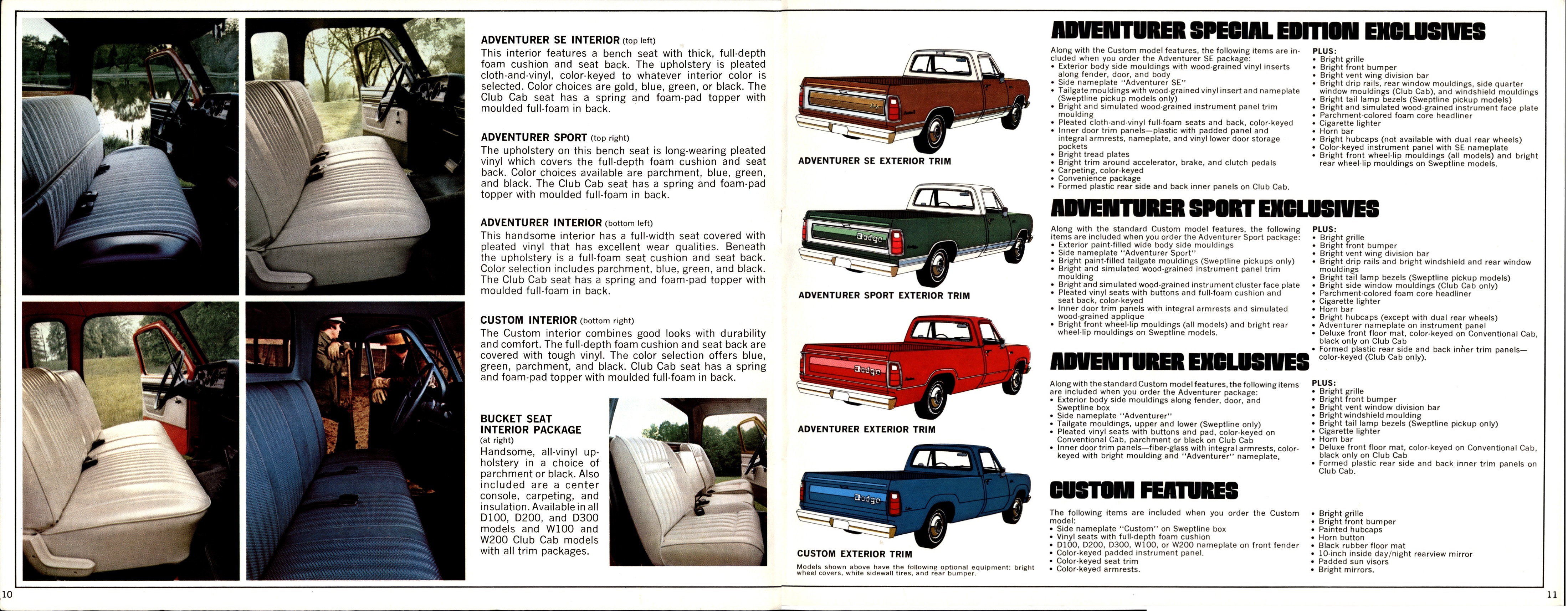 1975 Dodge Pickups Brochure 10-11