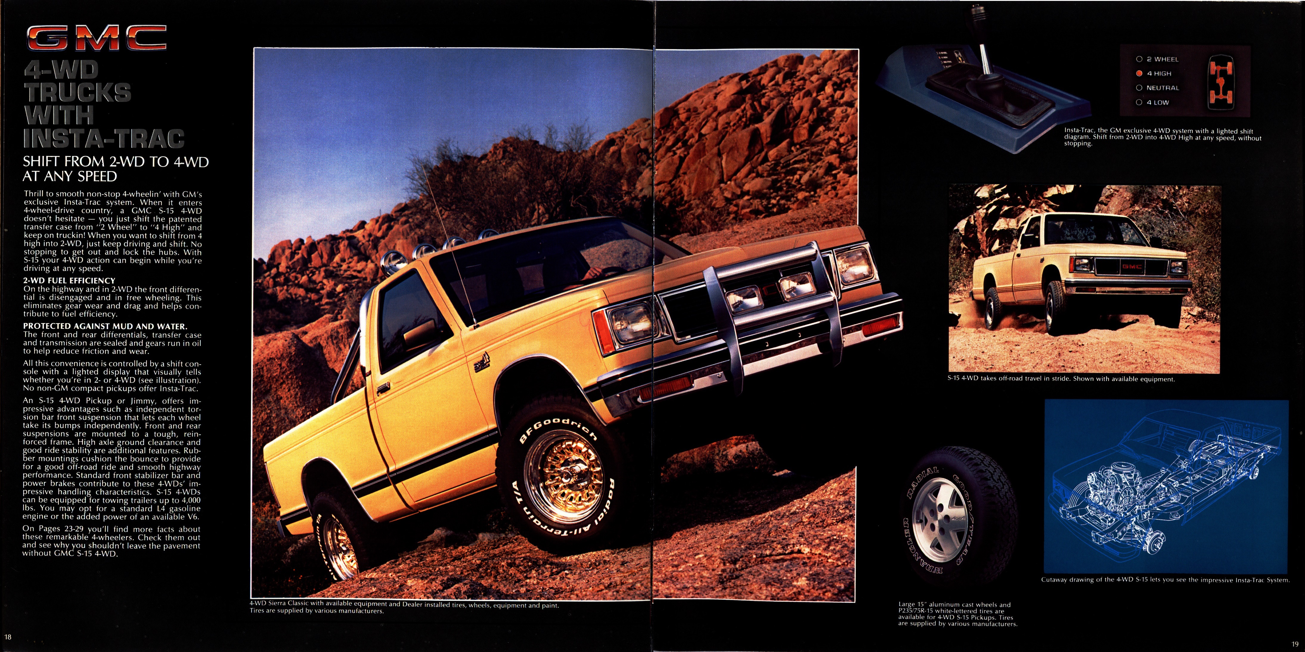 1984 GMC S-15 Pickups Brochure 18-19