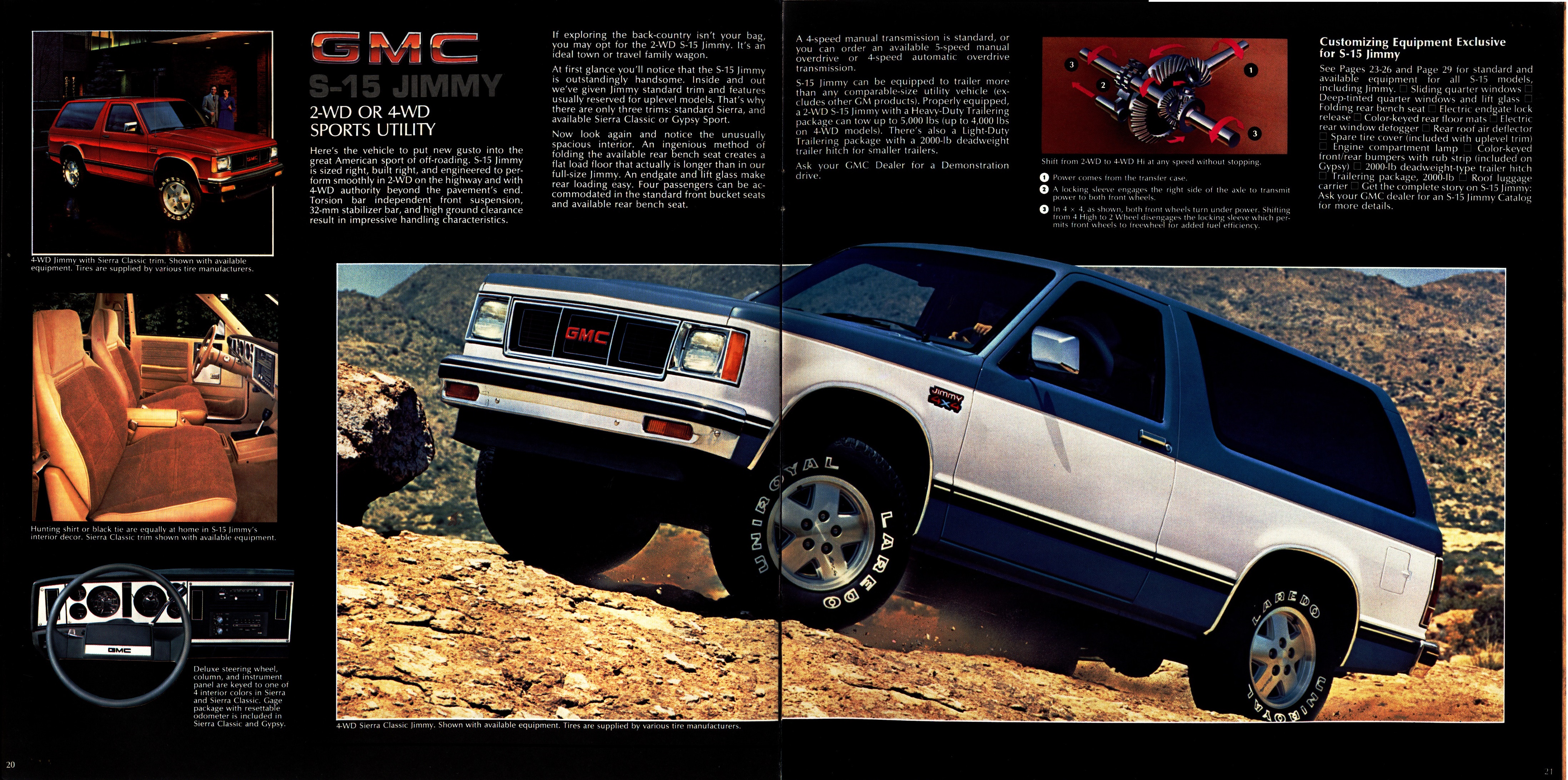 1984 GMC S-15 Pickups Brochure 20-21