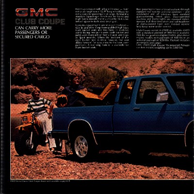 1984 GMC S-15 Pickups Brochure 09-10-11