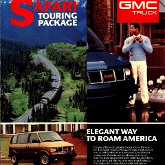 1987 GMC Safari Touring Package Foldout 1987 GMC Safari Touring Package Foldout