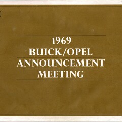 1969 Buick-Opel Annoucement Meeting