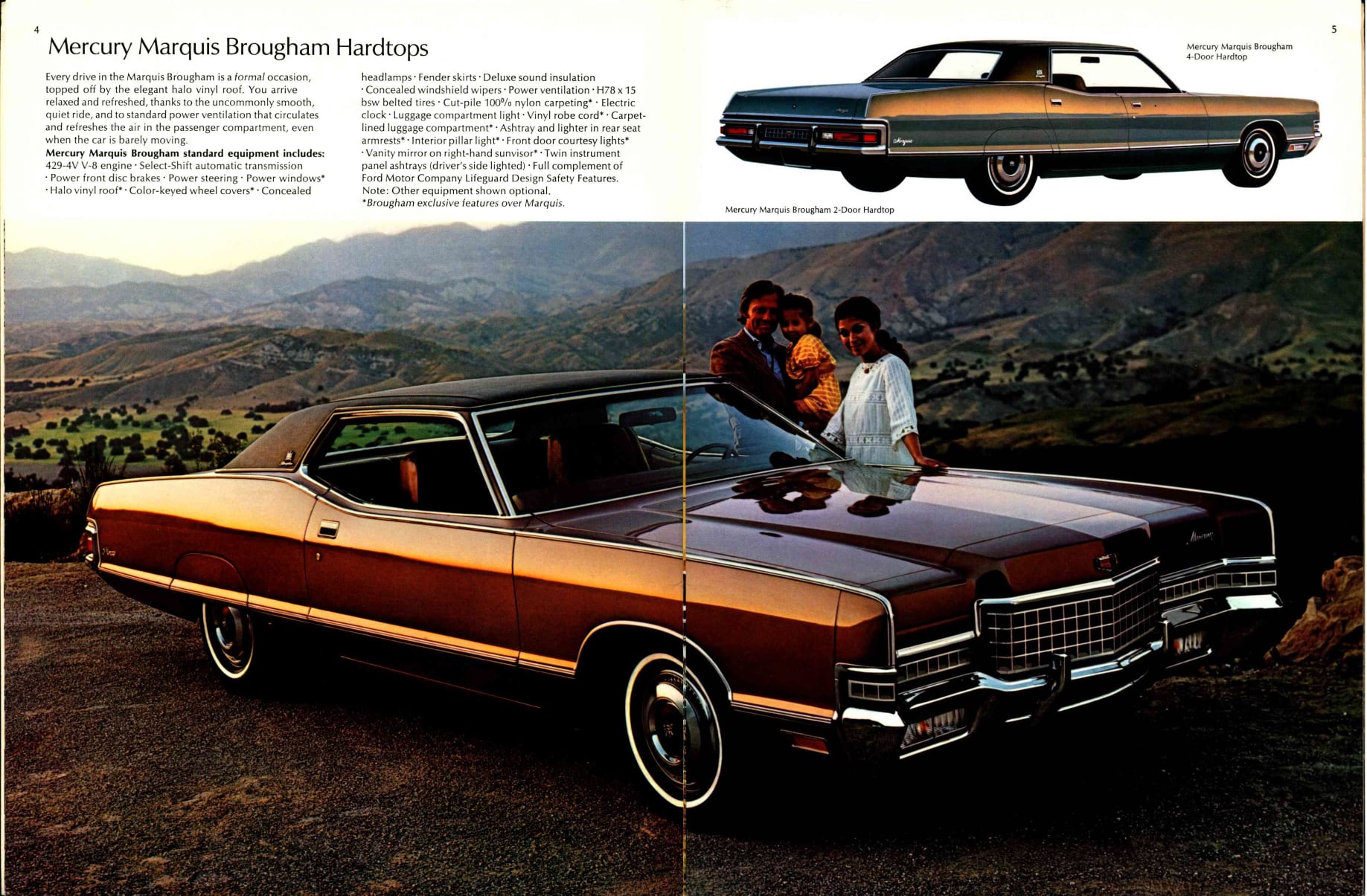 1972 Mercury Full Line Prestige Brochure 04-05