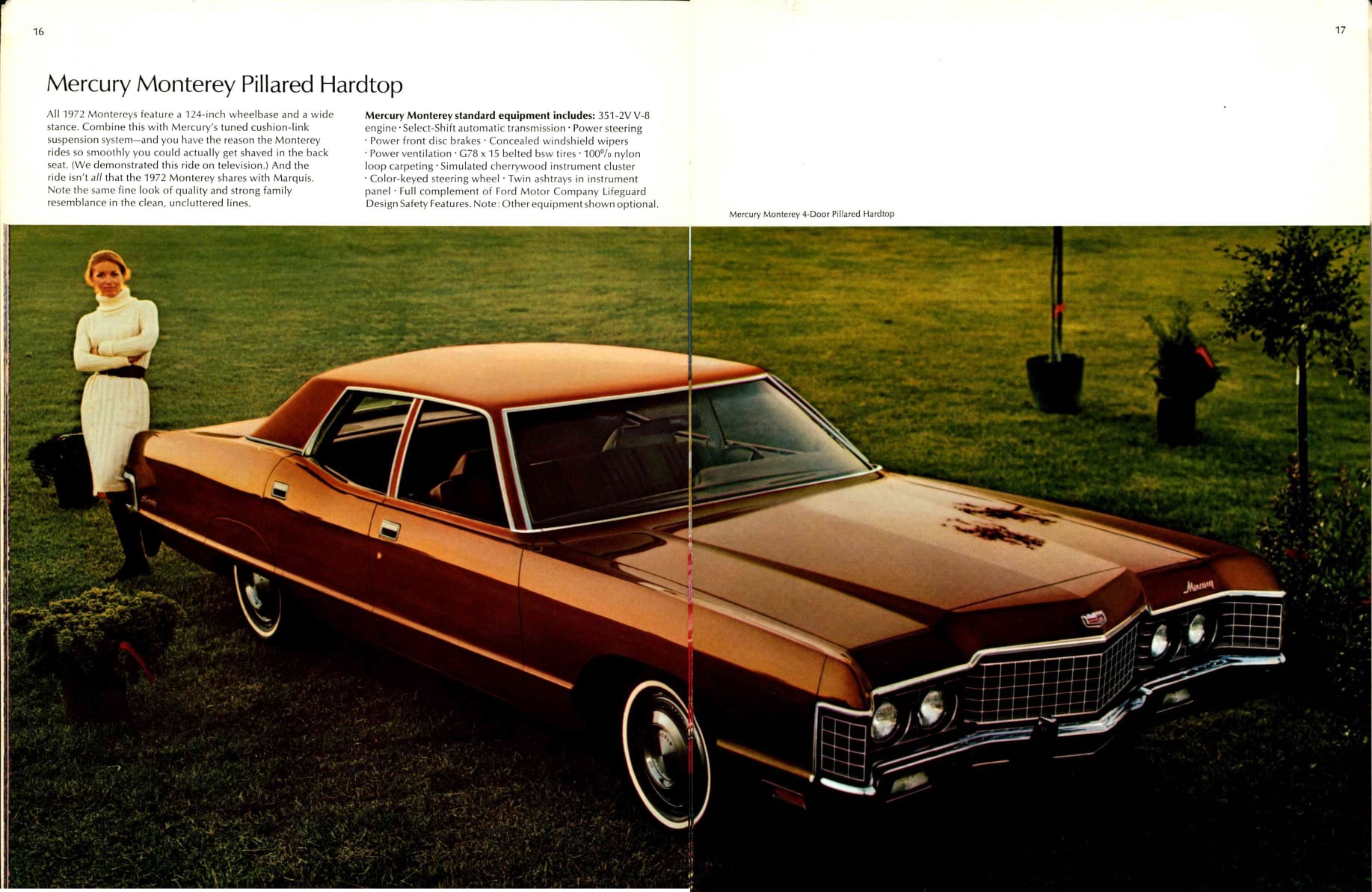 1972 Mercury Full Line Prestige Brochure 16-17