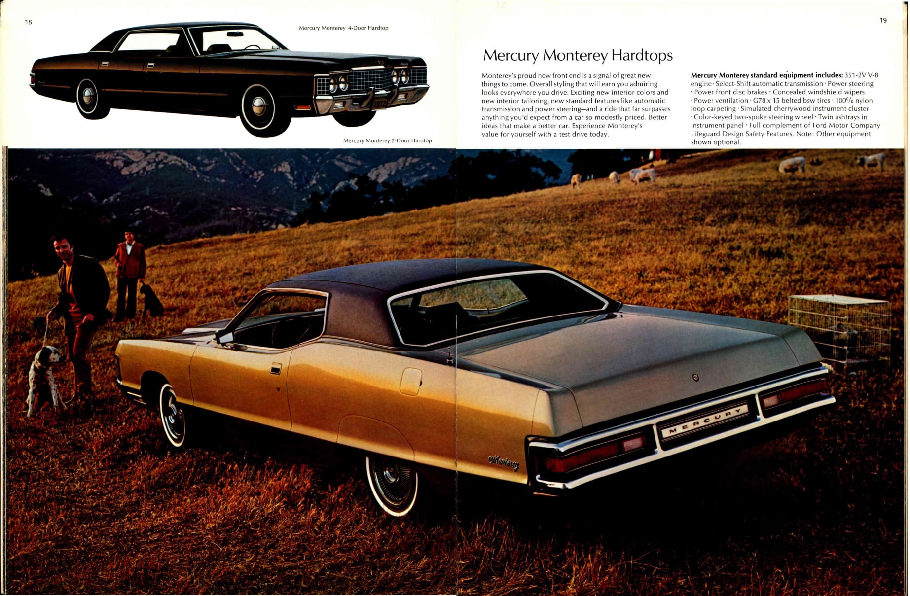 1972 Mercury Full Line Prestige Brochure 18-19