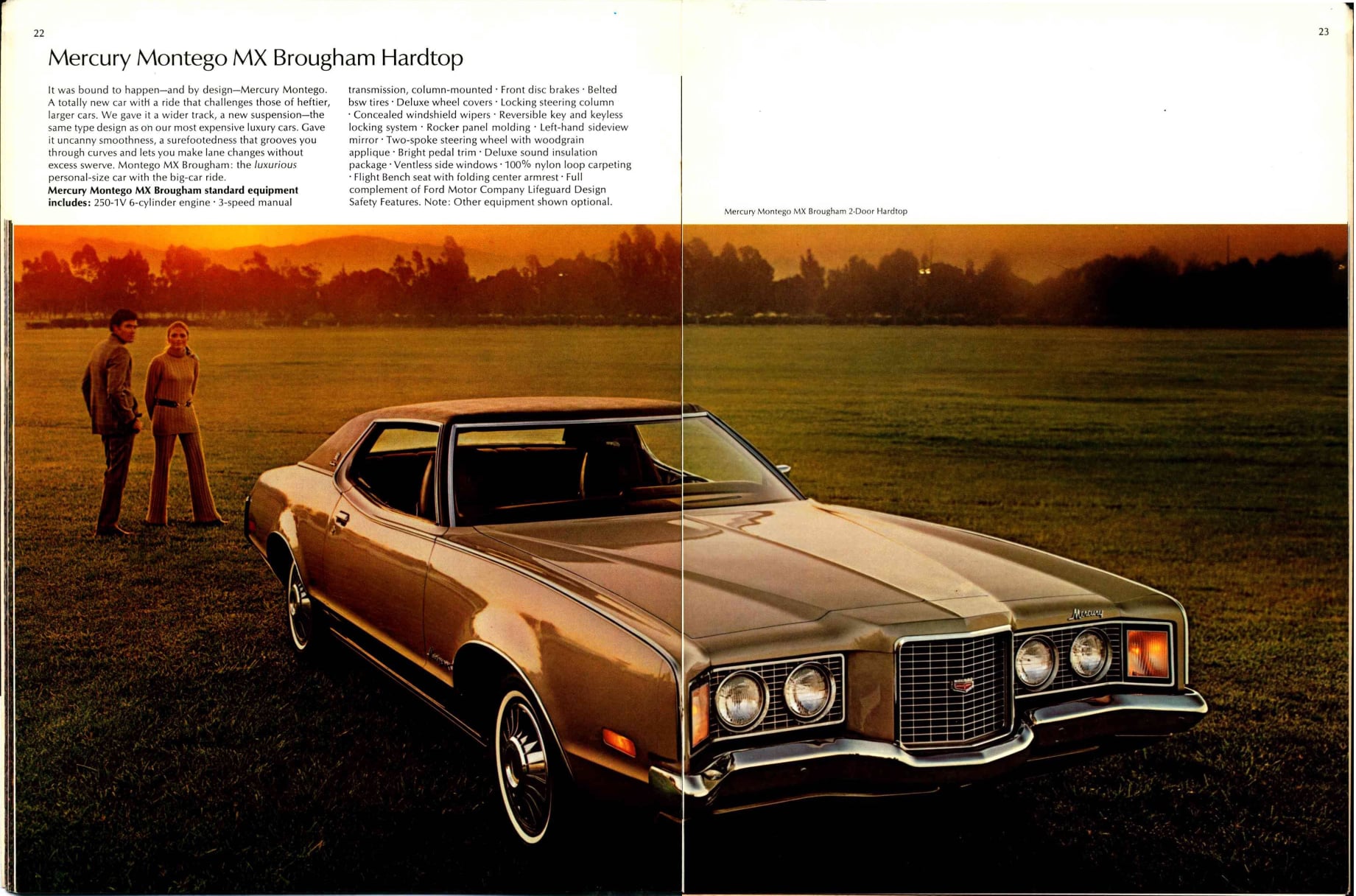 1972 Mercury Full Line Prestige Brochure 22-23