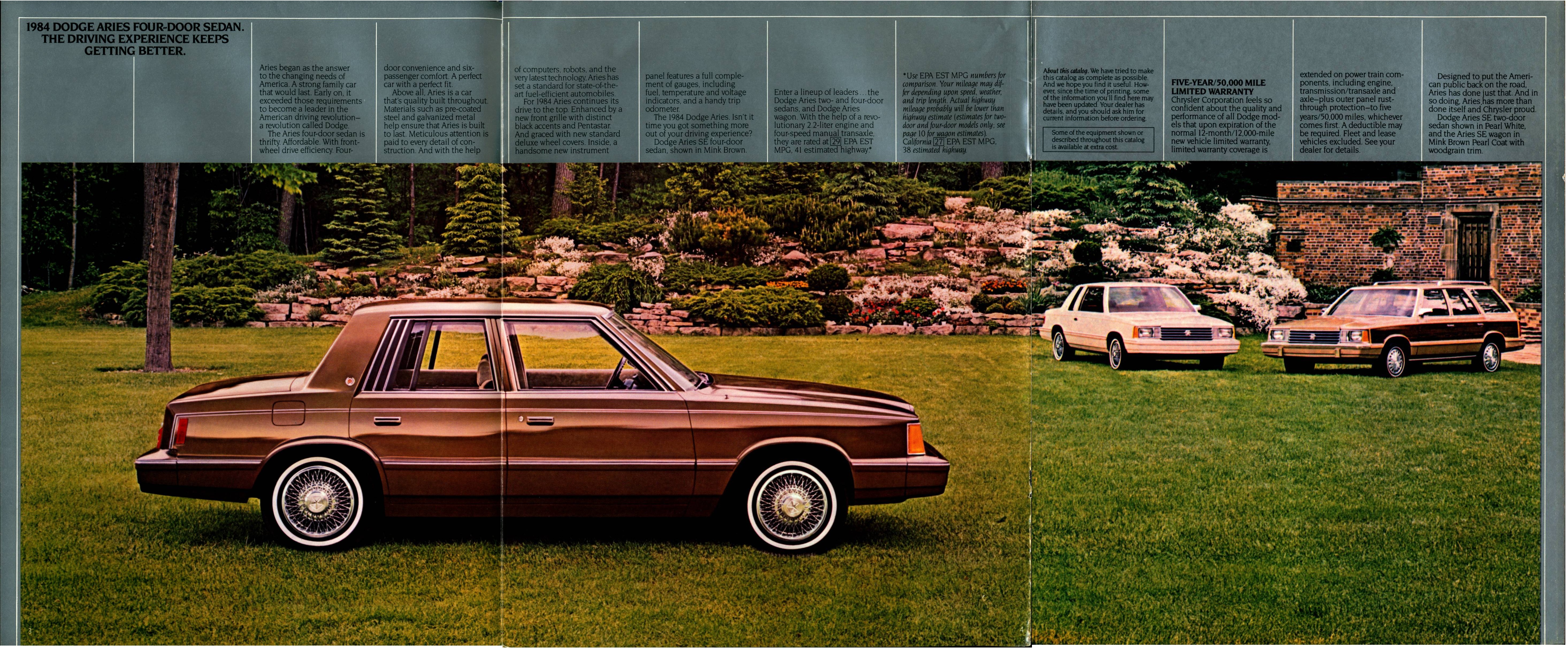 1984 Dodge Aries Brochure 03-04-05