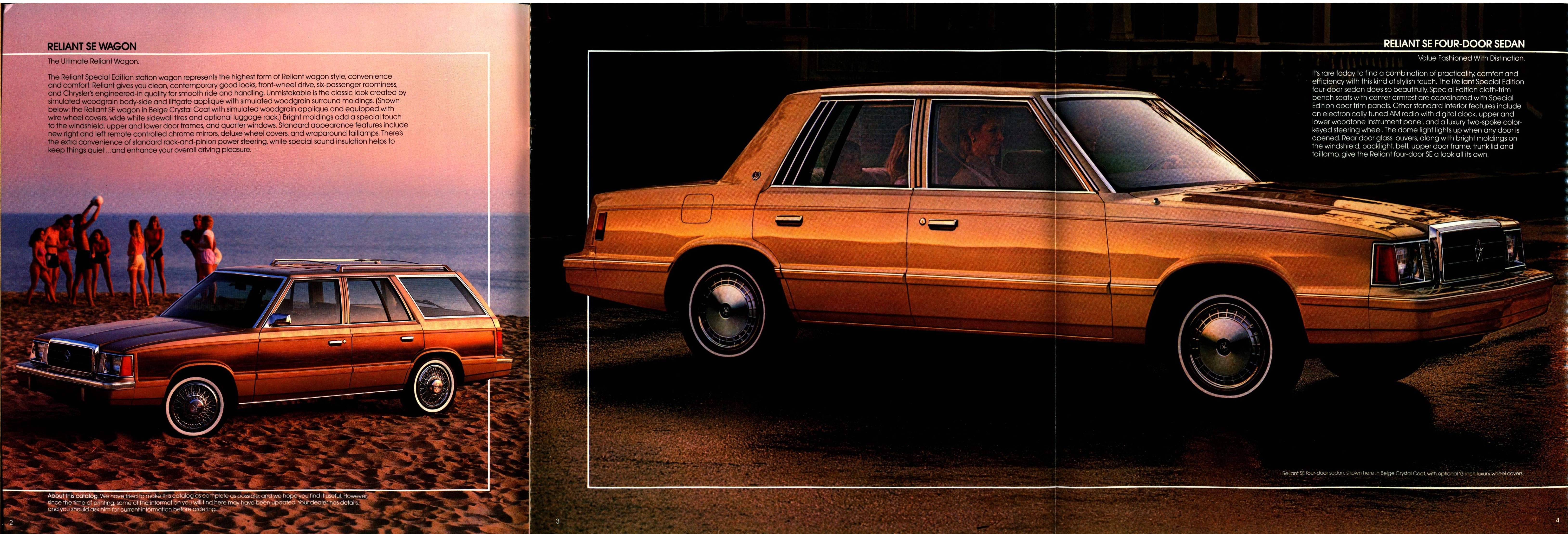 1984 Plymouth Reliant Brochure 02-03-04