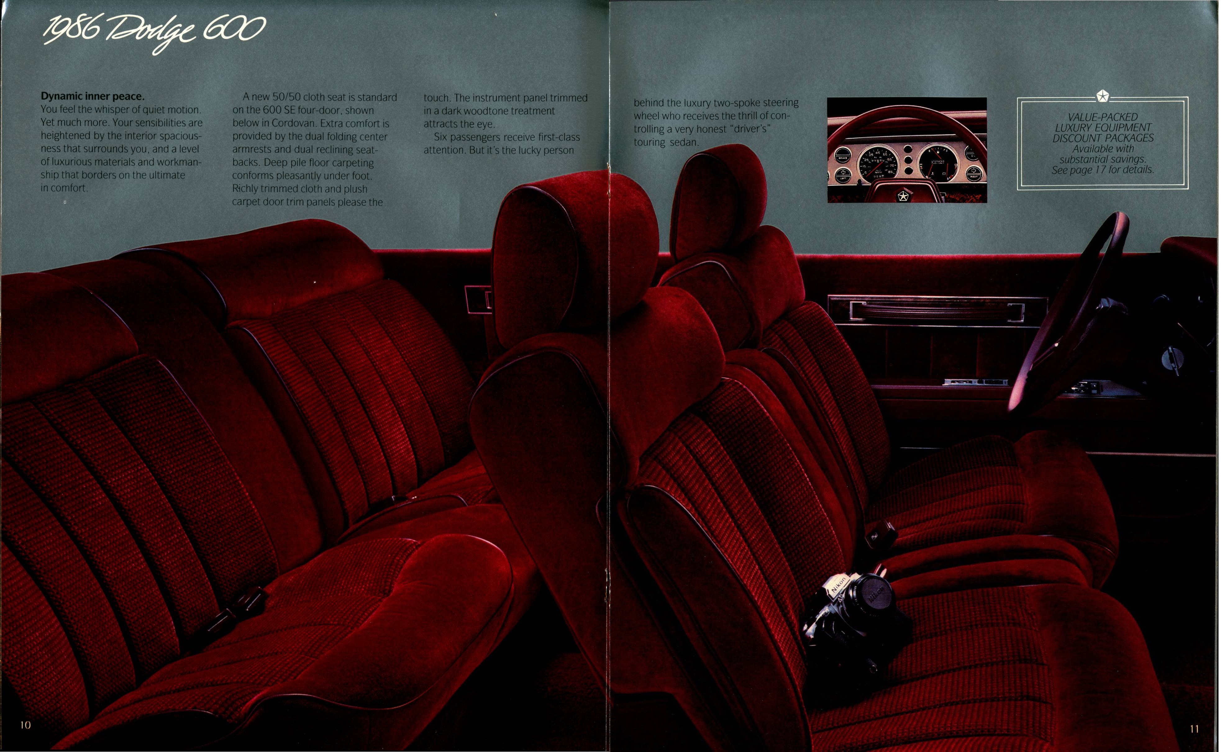 1986 Dodge 600 Brochure 10-11