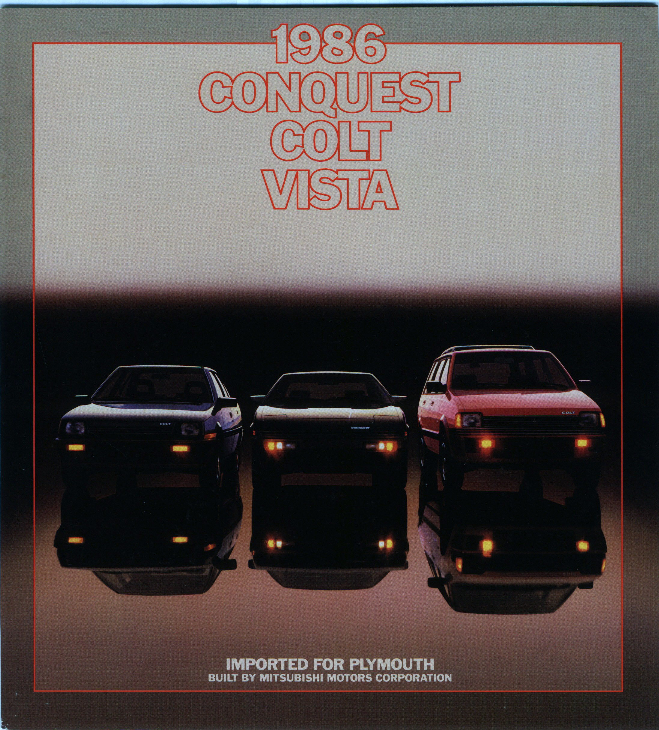 1986 Plymouth Imports Prestige Brochure 01