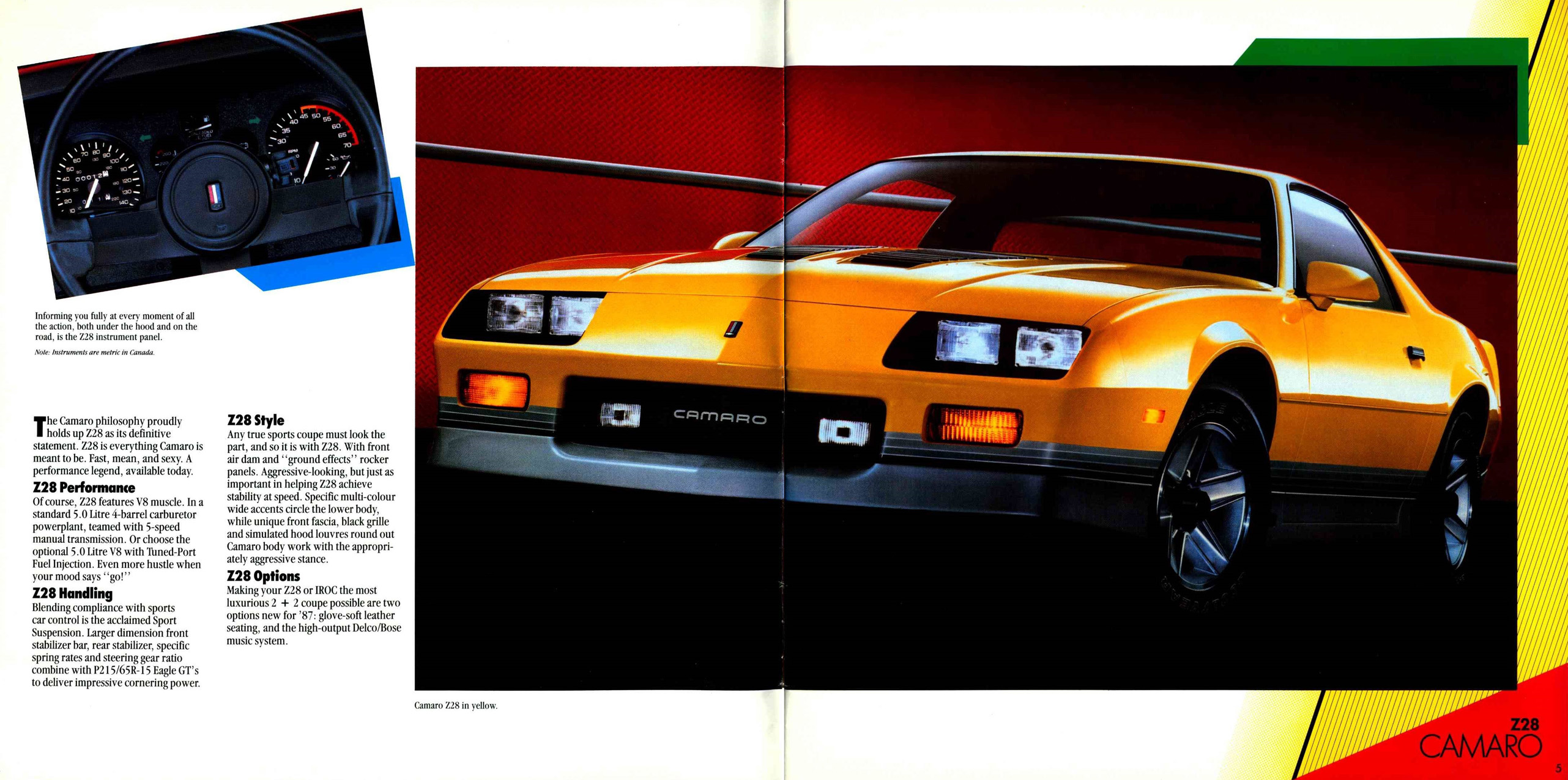 1987 Chevrolet Performance Cars brochure (Cdn) 04-05