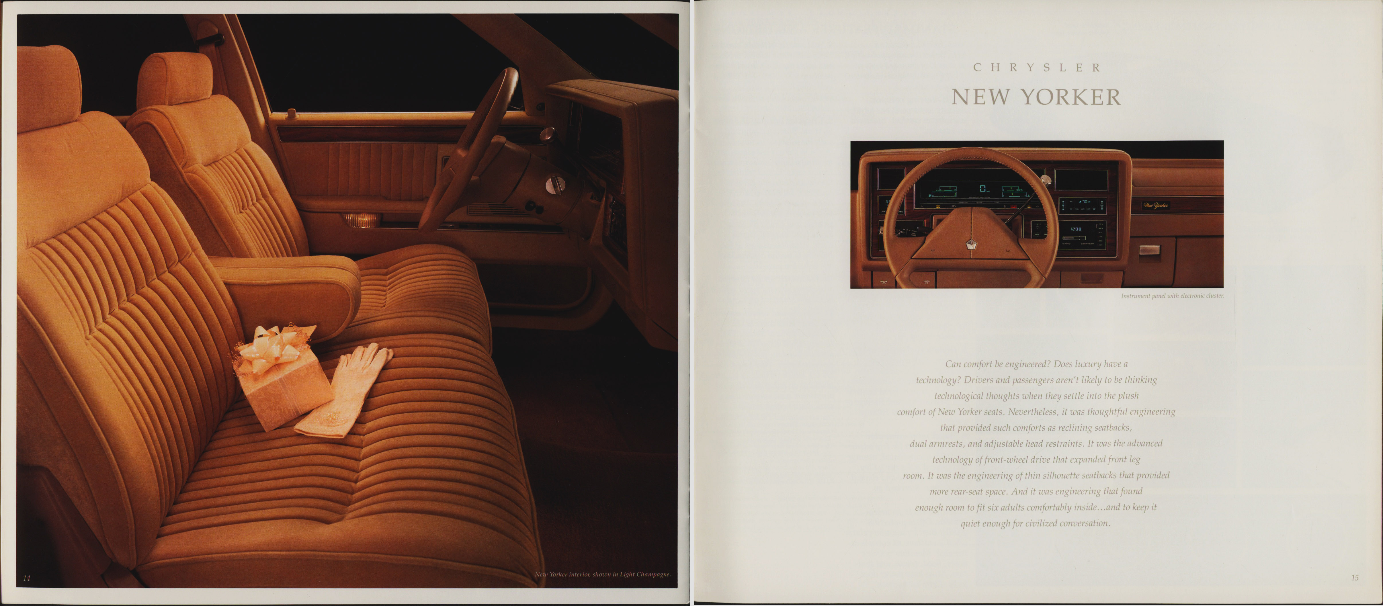 1989 Chrysler New Yorker Brochure 14-15