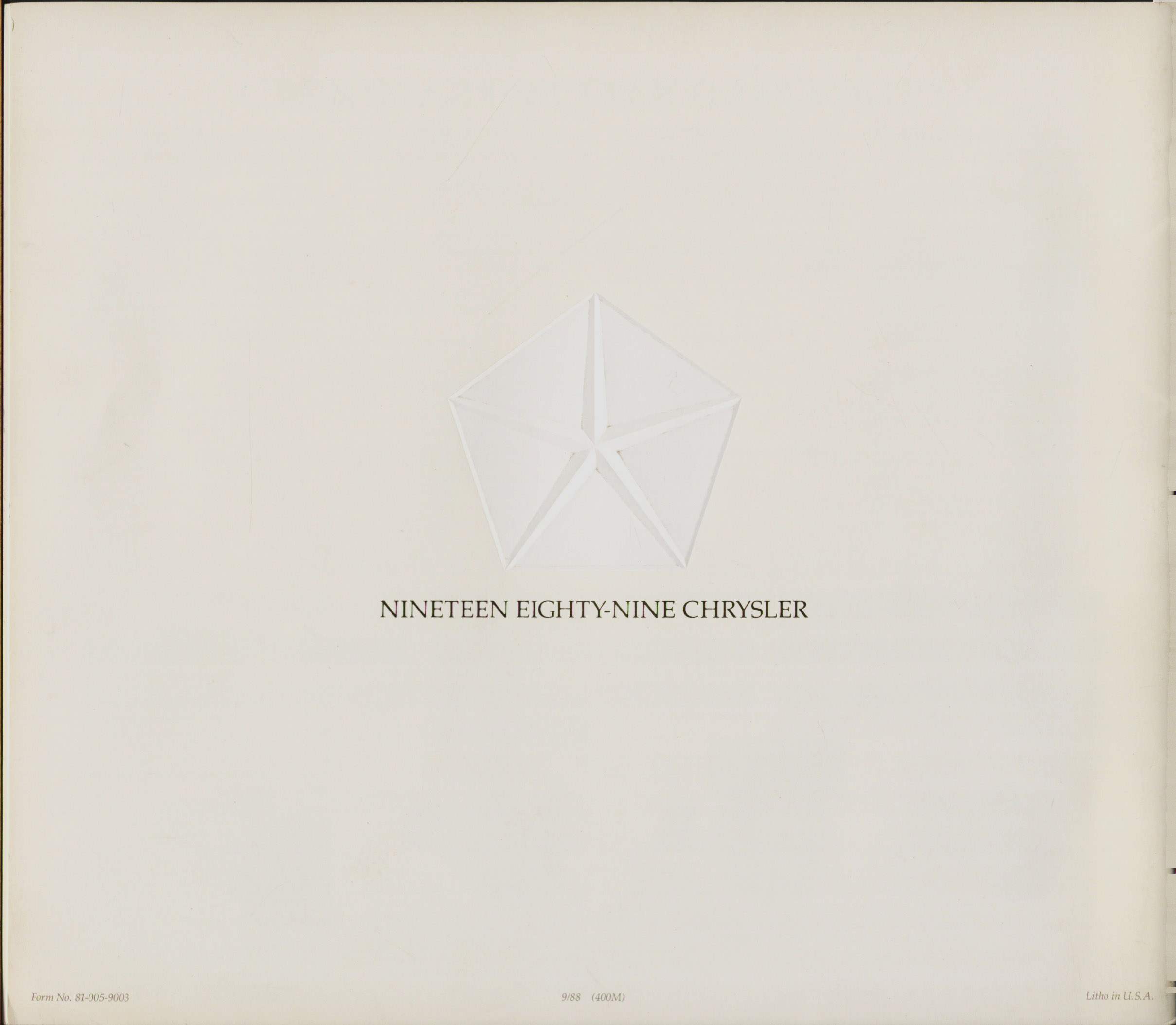1989 Chrysler New Yorker Brochure 20