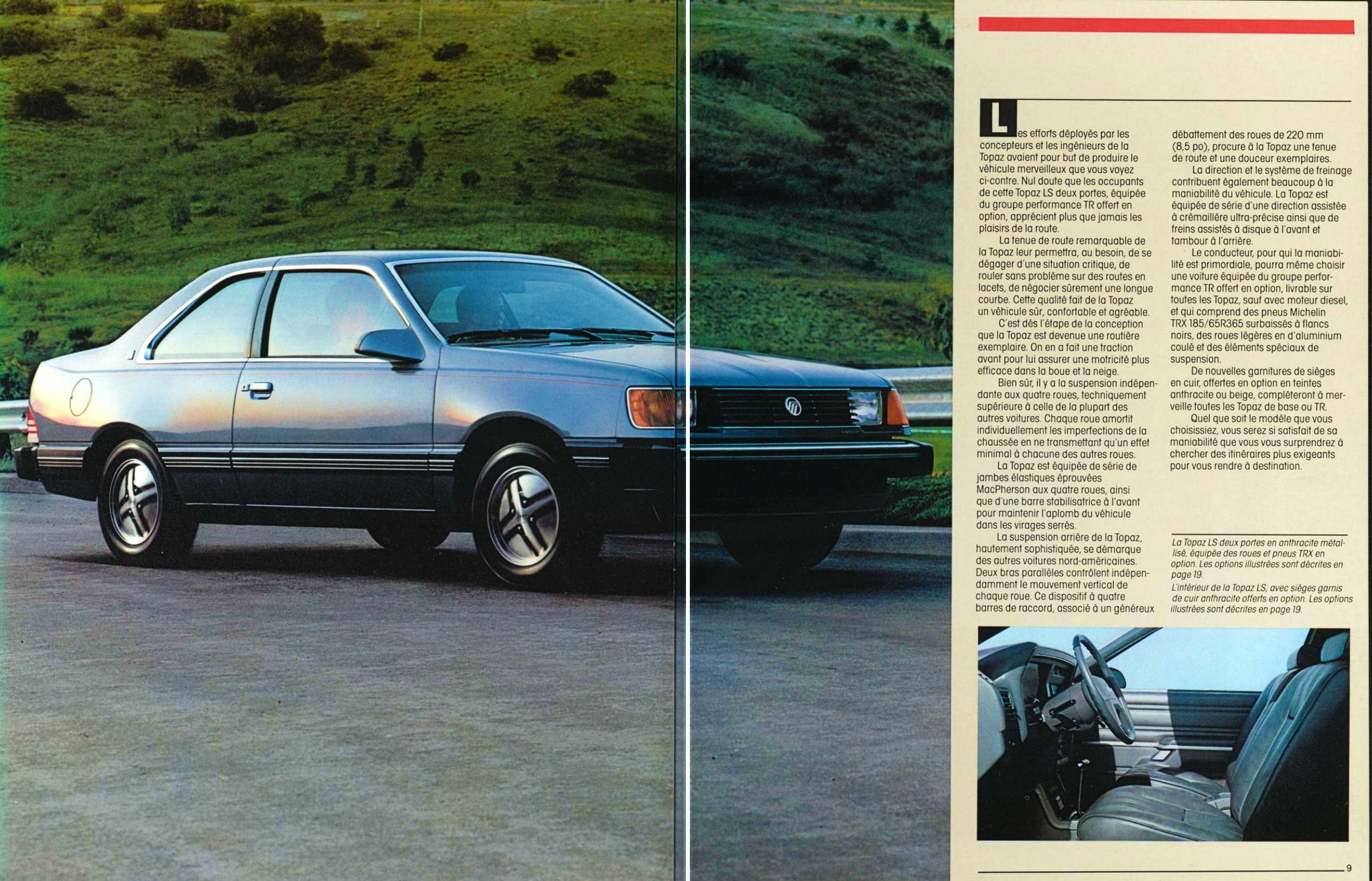 1985 Mercury Topaz Brochure (Cdn-Fr) 08-09