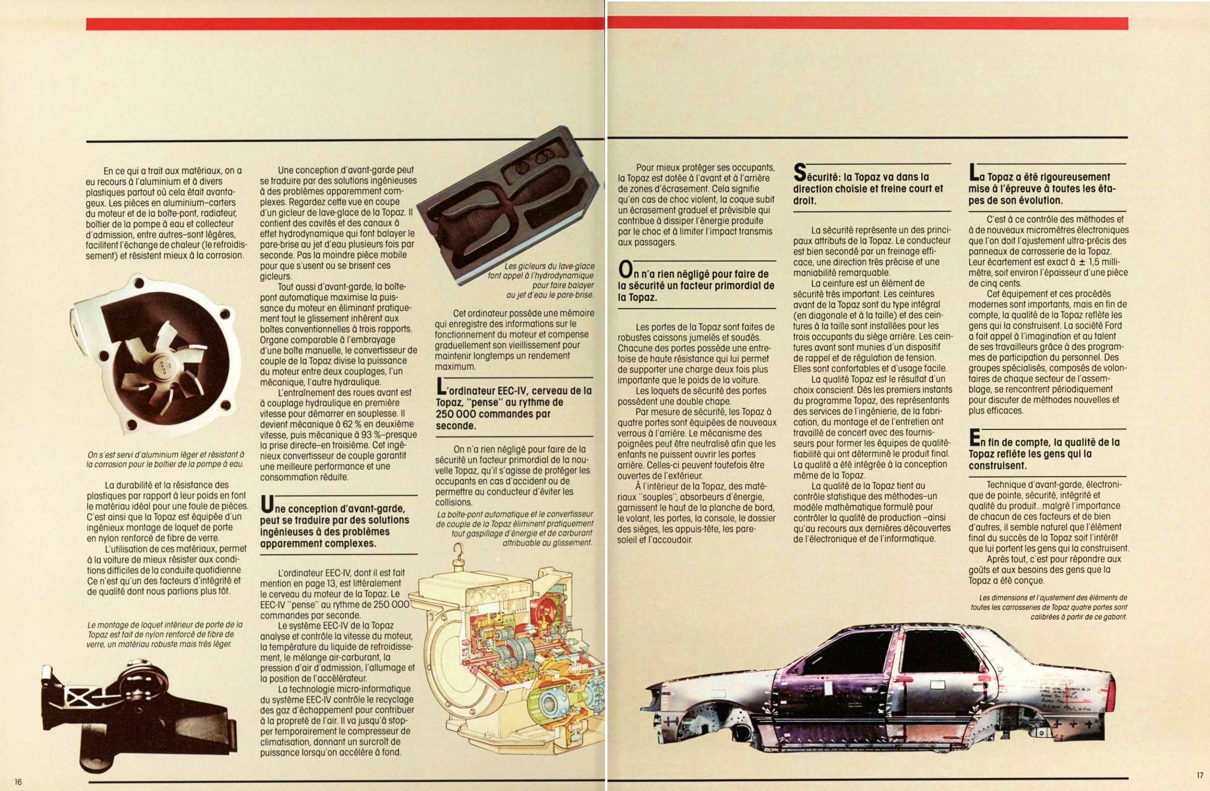 1985 Mercury Topaz Brochure (Cdn-Fr) 16-17