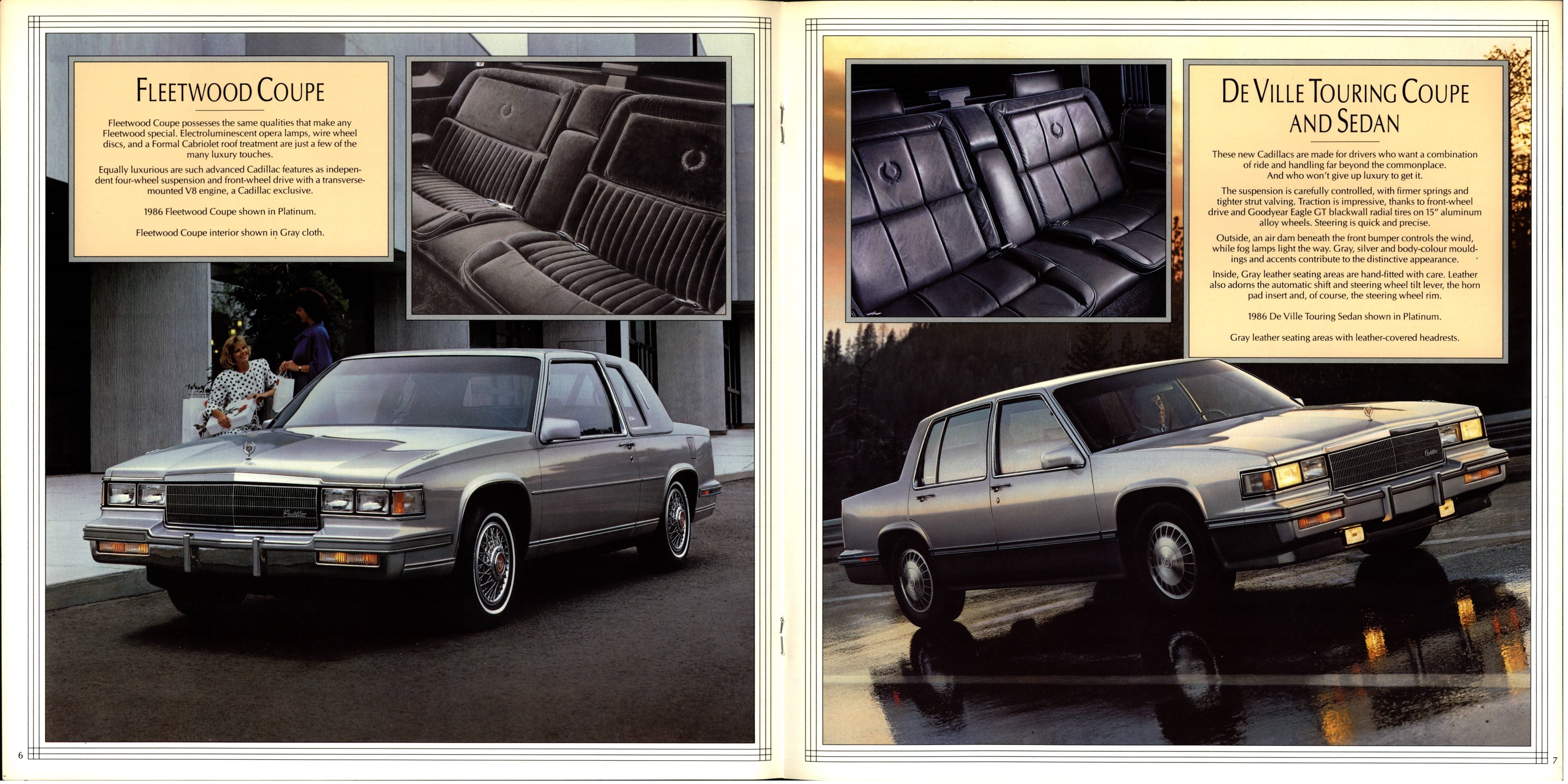 1986 Cadillac Fleetwood-DeVille Brochure (Cdn) 06-07